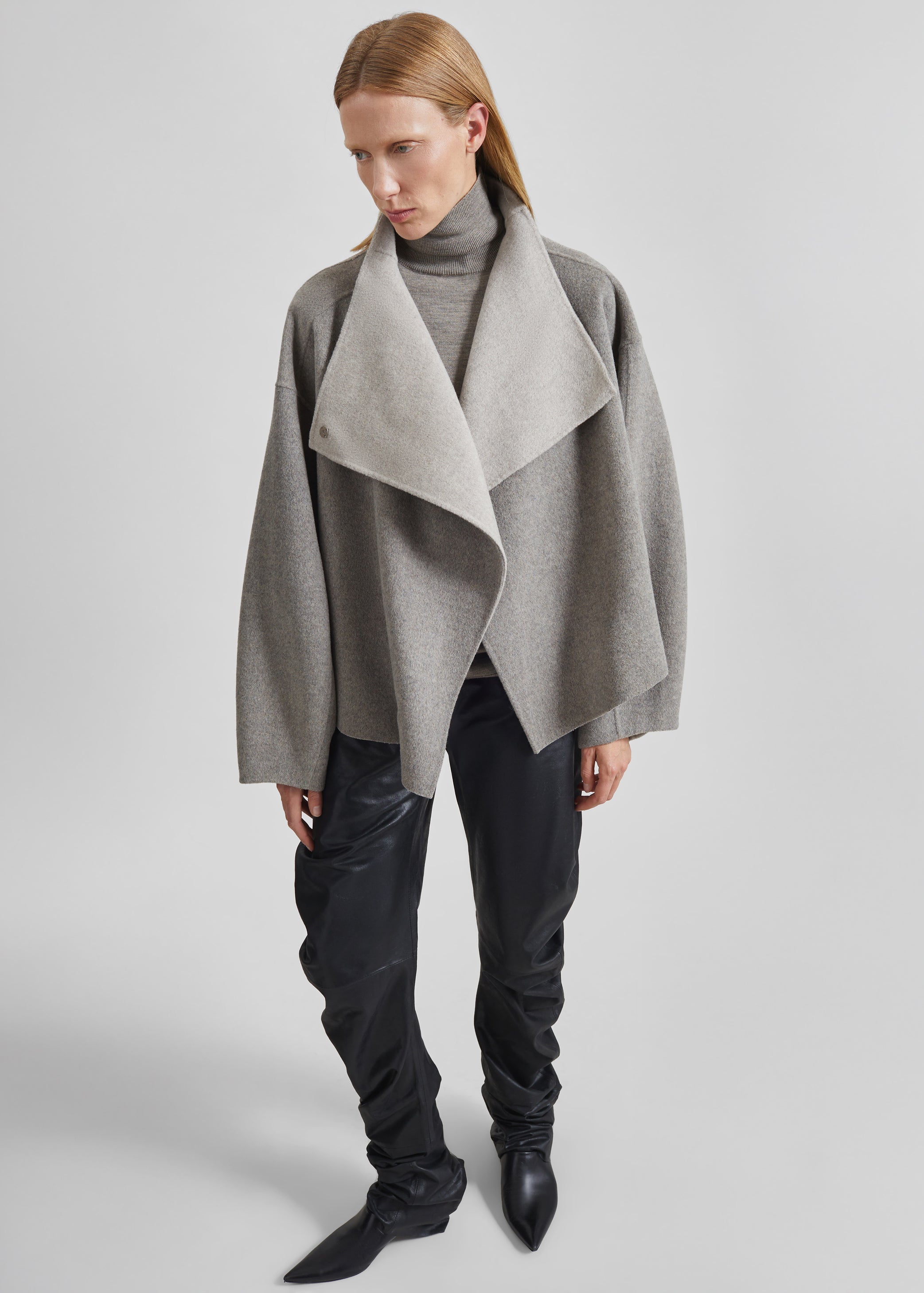 Shop the look image for Onelle Wool Reversible Short Coat - Beige