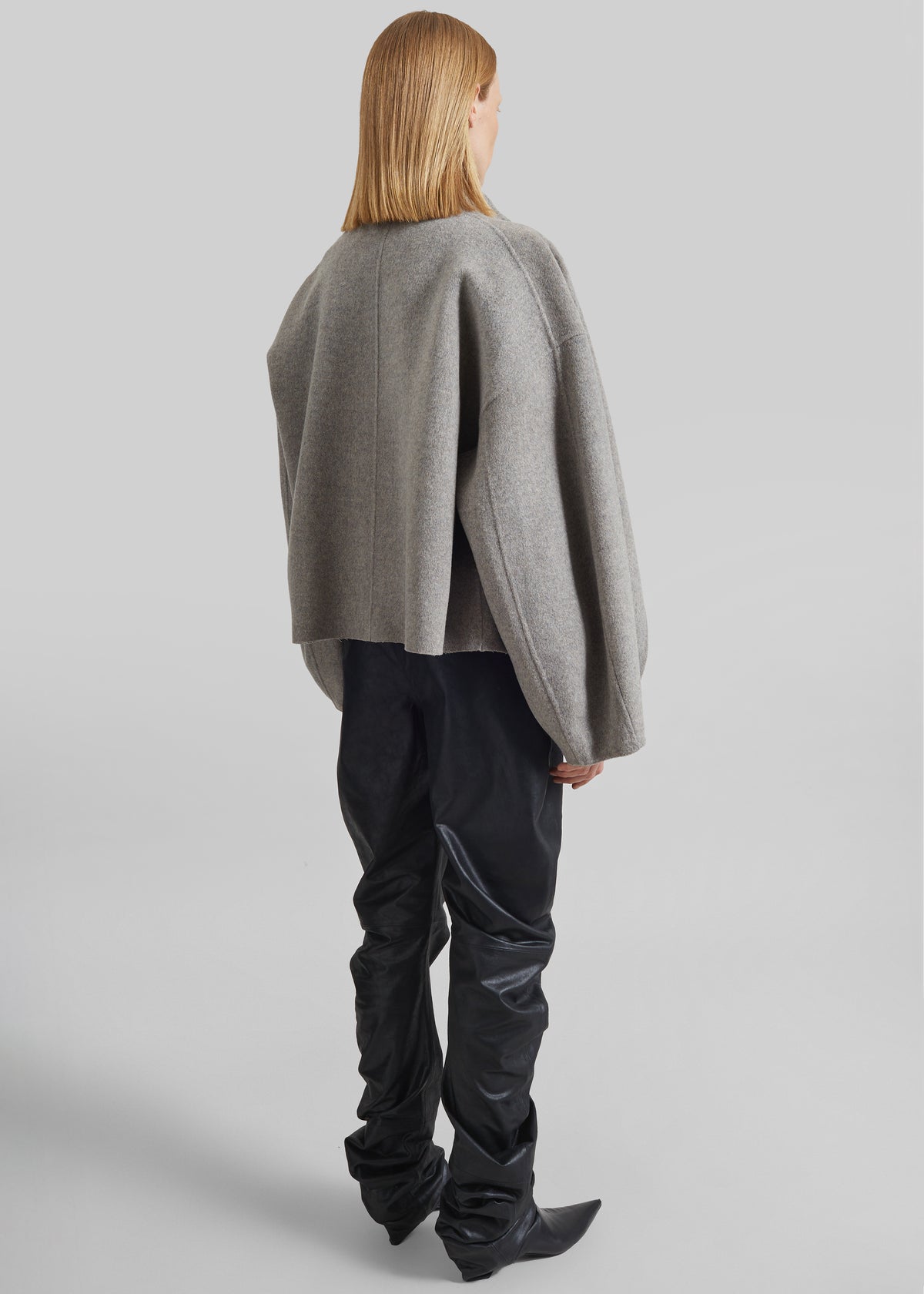 Onelle Wool Reversible Short Coat - Beige - 6