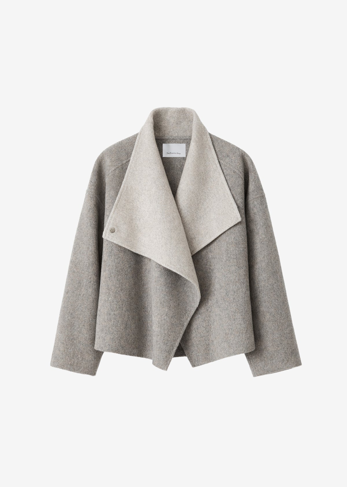 Onelle Wool Reversible Short Coat - Beige - 7