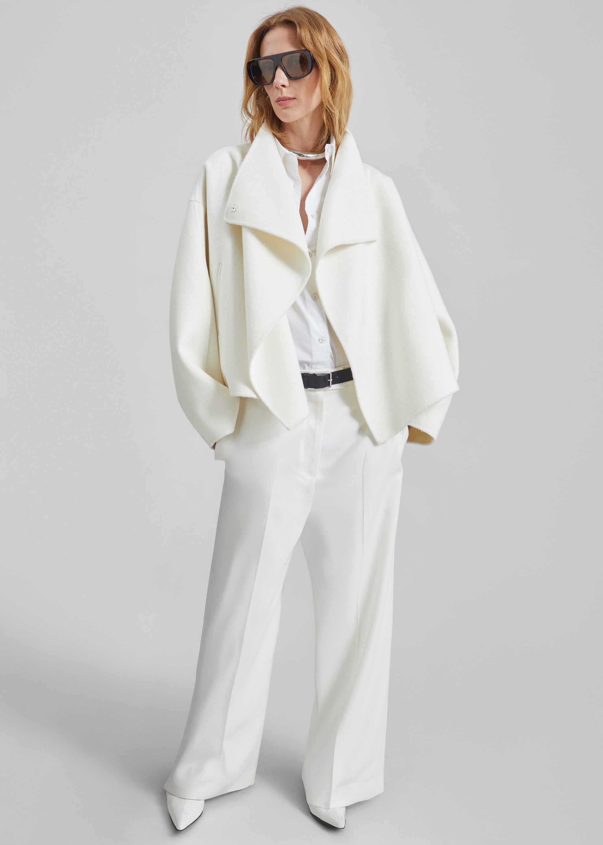 Shop the look image for Onelle Wool Short Coat - White