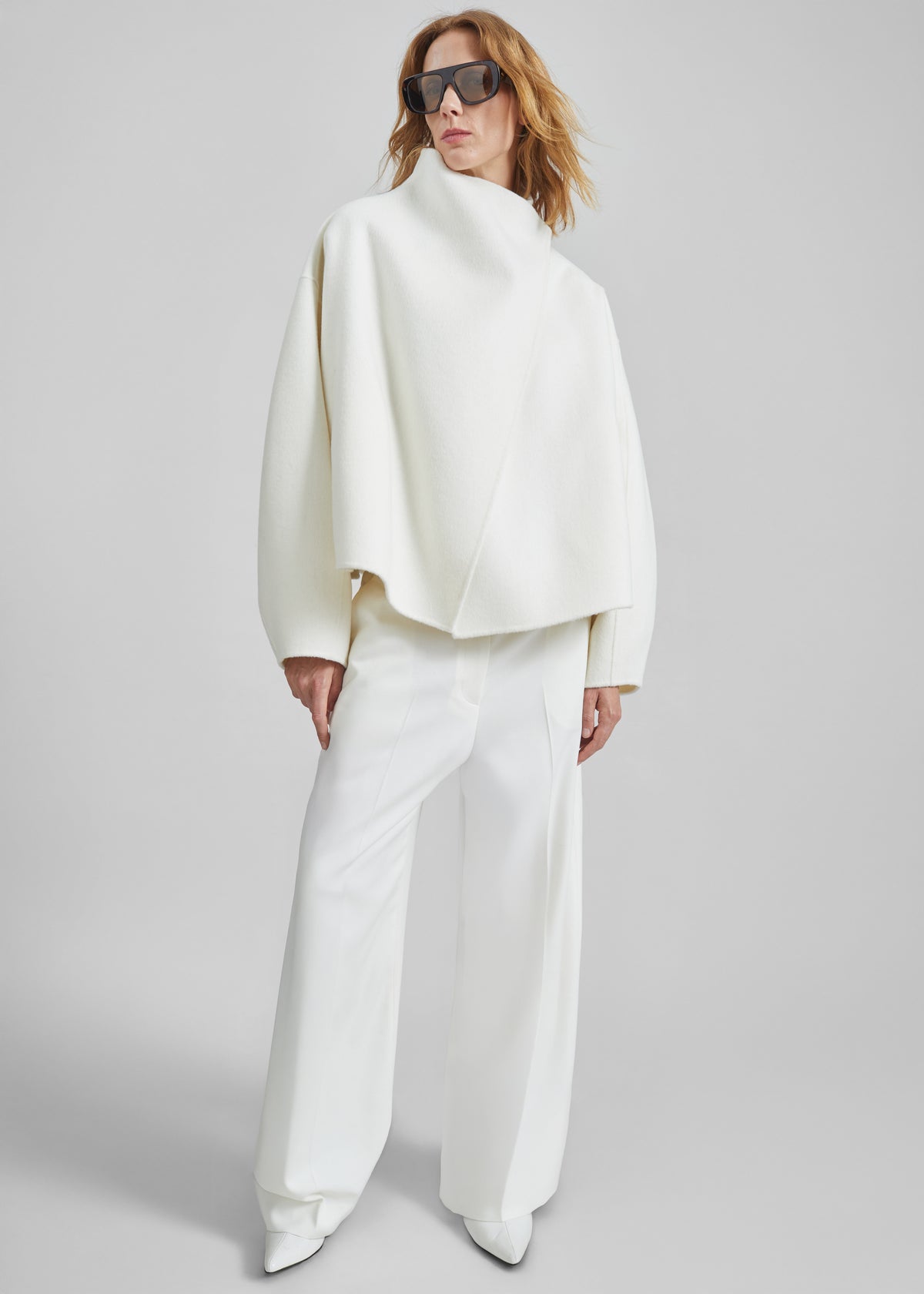 Onelle Wool Short Coat - White - 6