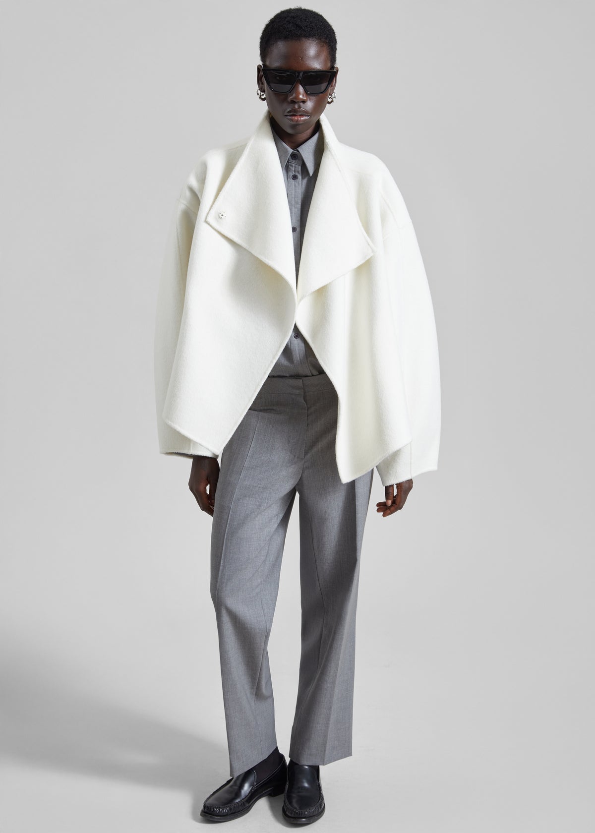 Onelle Wool Short Coat - White - 9