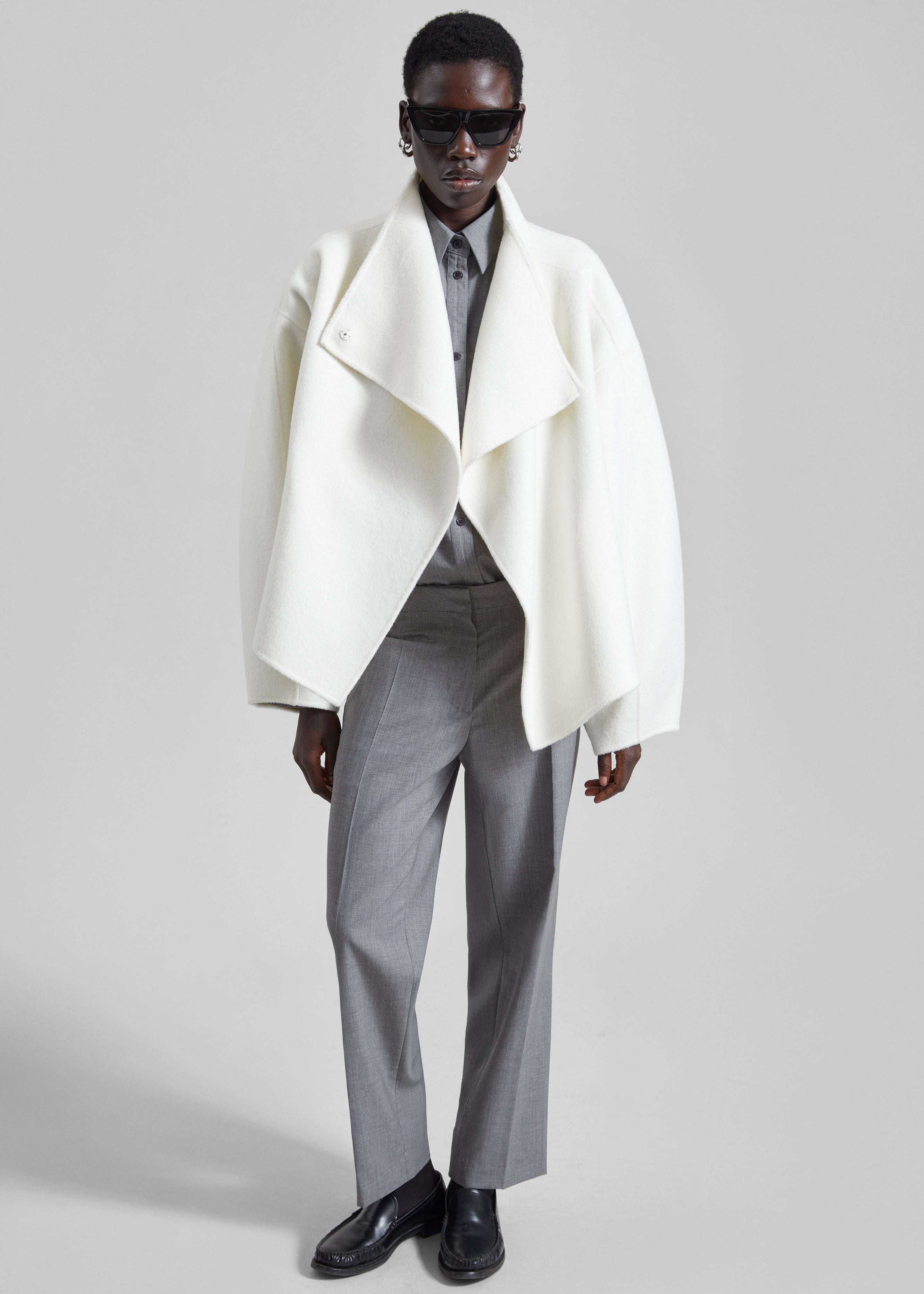 Onelle Wool Short Coat - White - 9