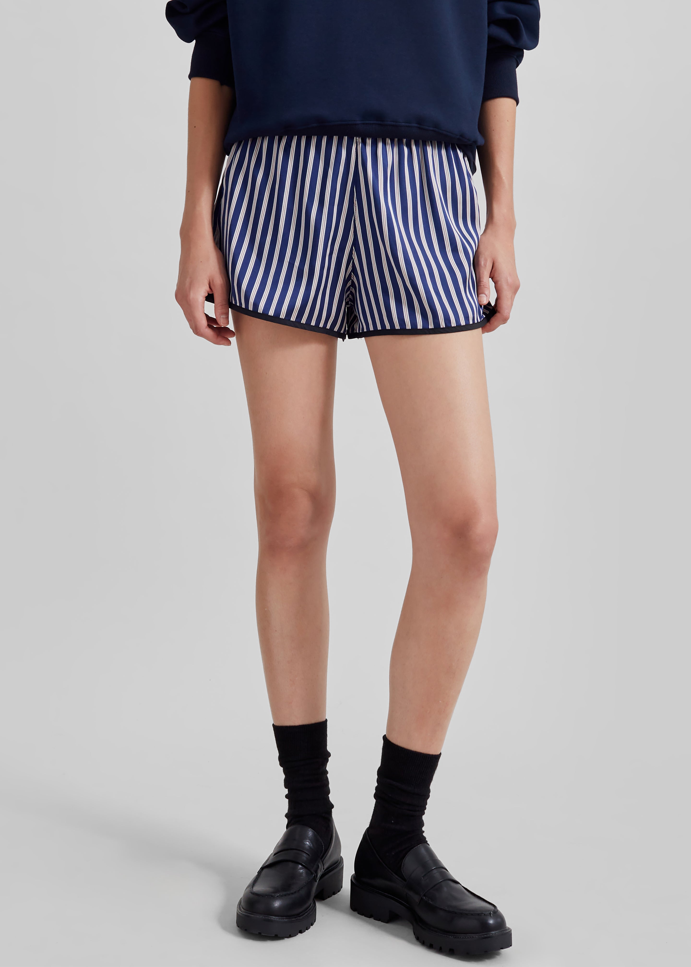 Oradea Striped Shorts - Blue/Pink - 2