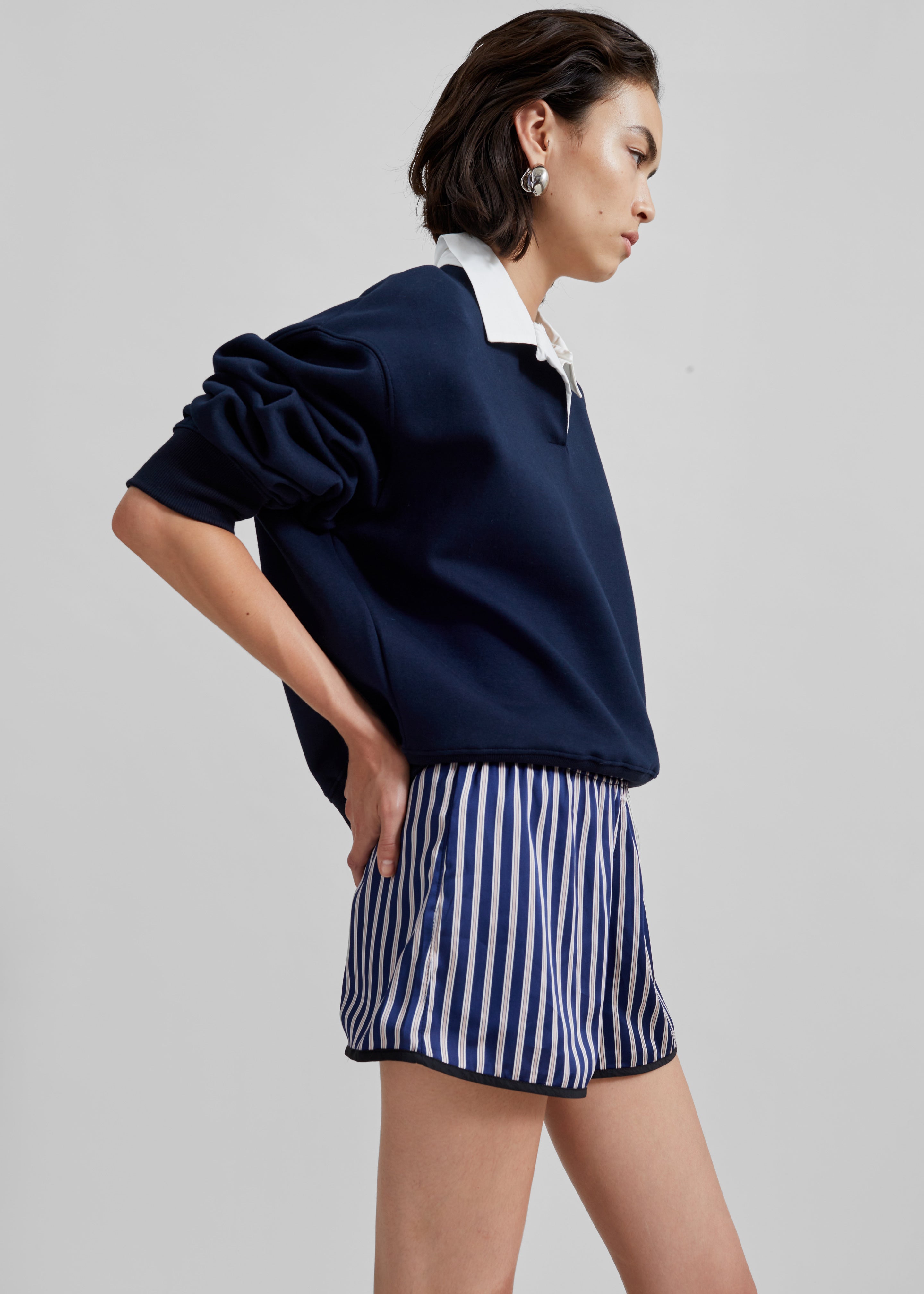 Oradea Striped Shorts - Blue/Pink - 3