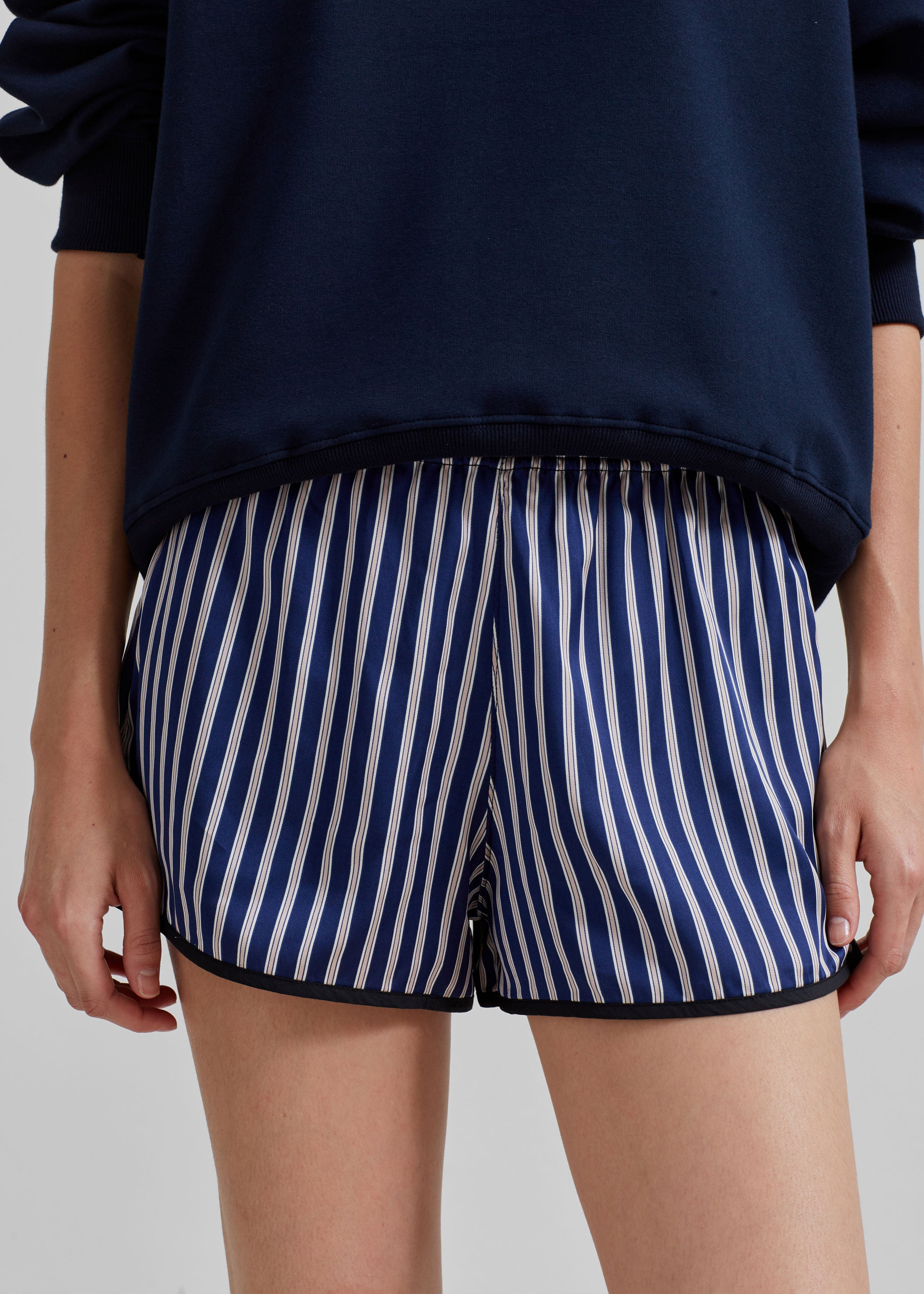 Oradea Striped Shorts - Blue/Pink - 4