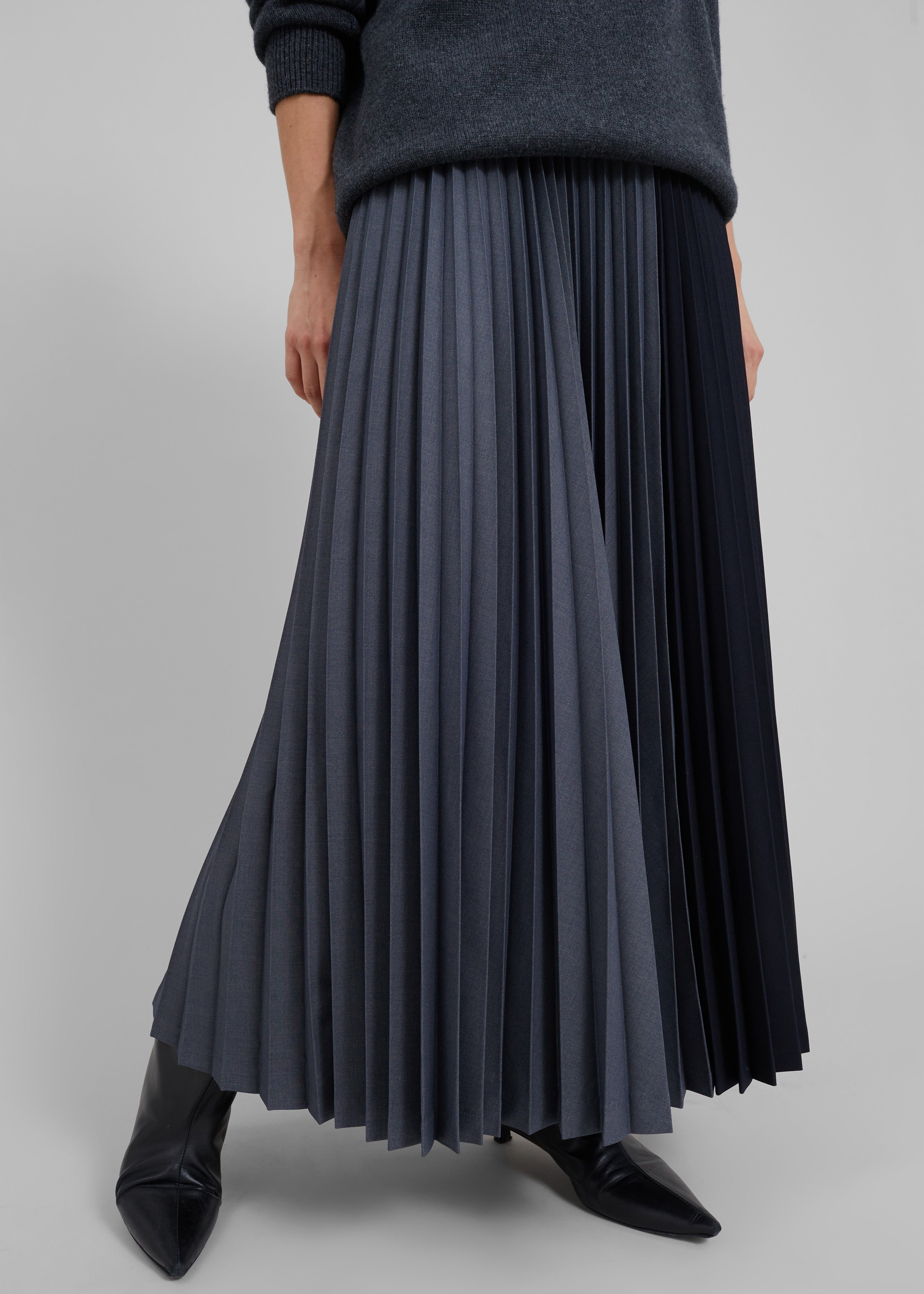 Orem Pleated Skirt - Charcoal - 5