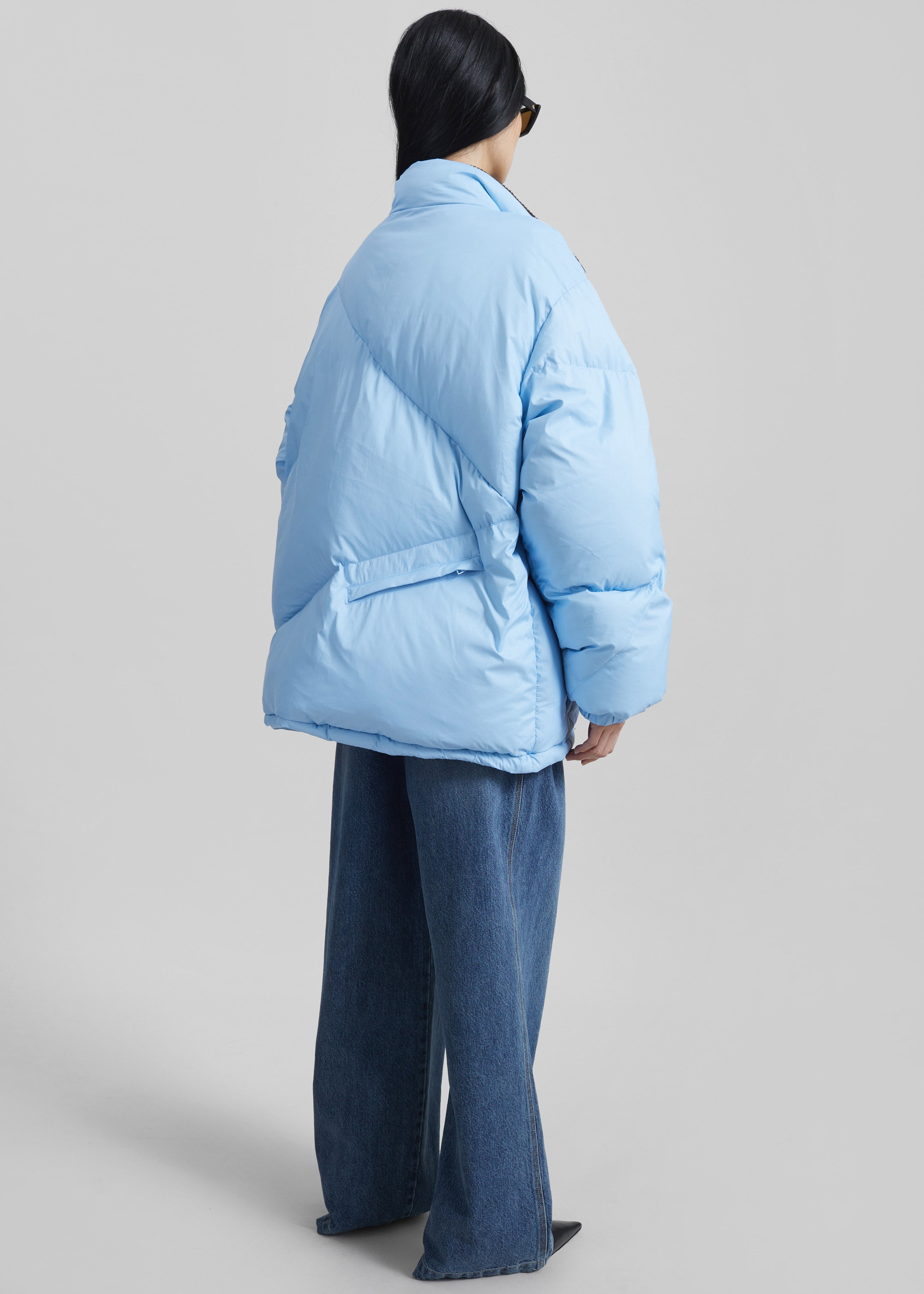Orino Oversized Puffer Jacket - Blue – The Frankie Shop