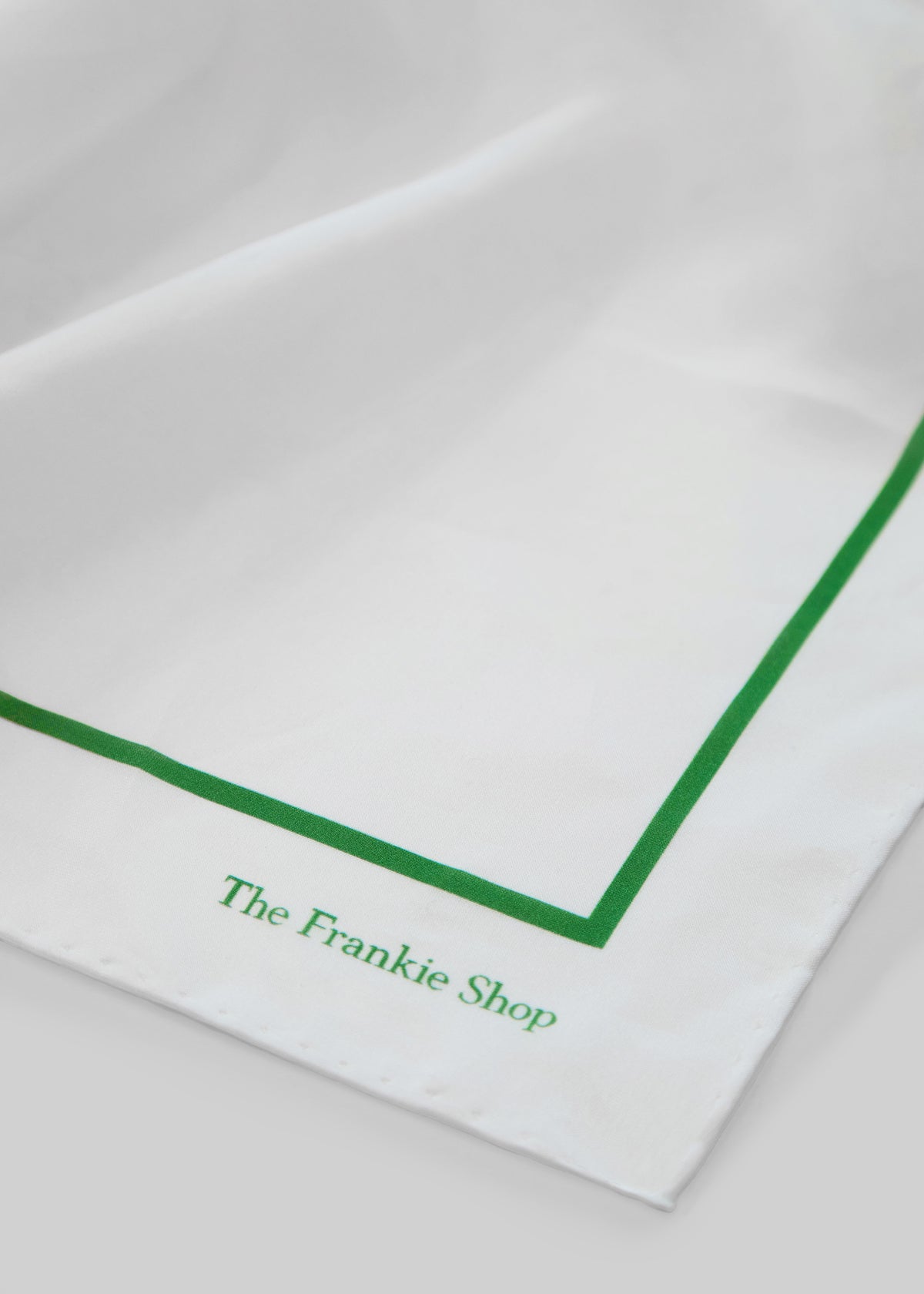 Oris Silk Scarf - White/Green - 6
