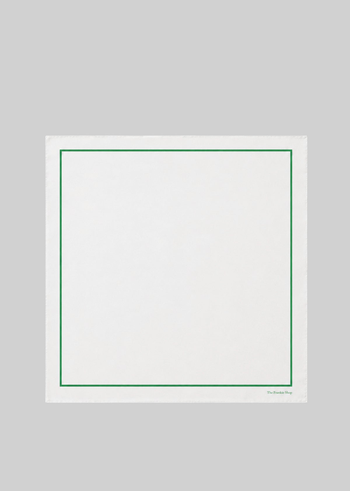 Oris Silk Scarf - White/Green - 3
