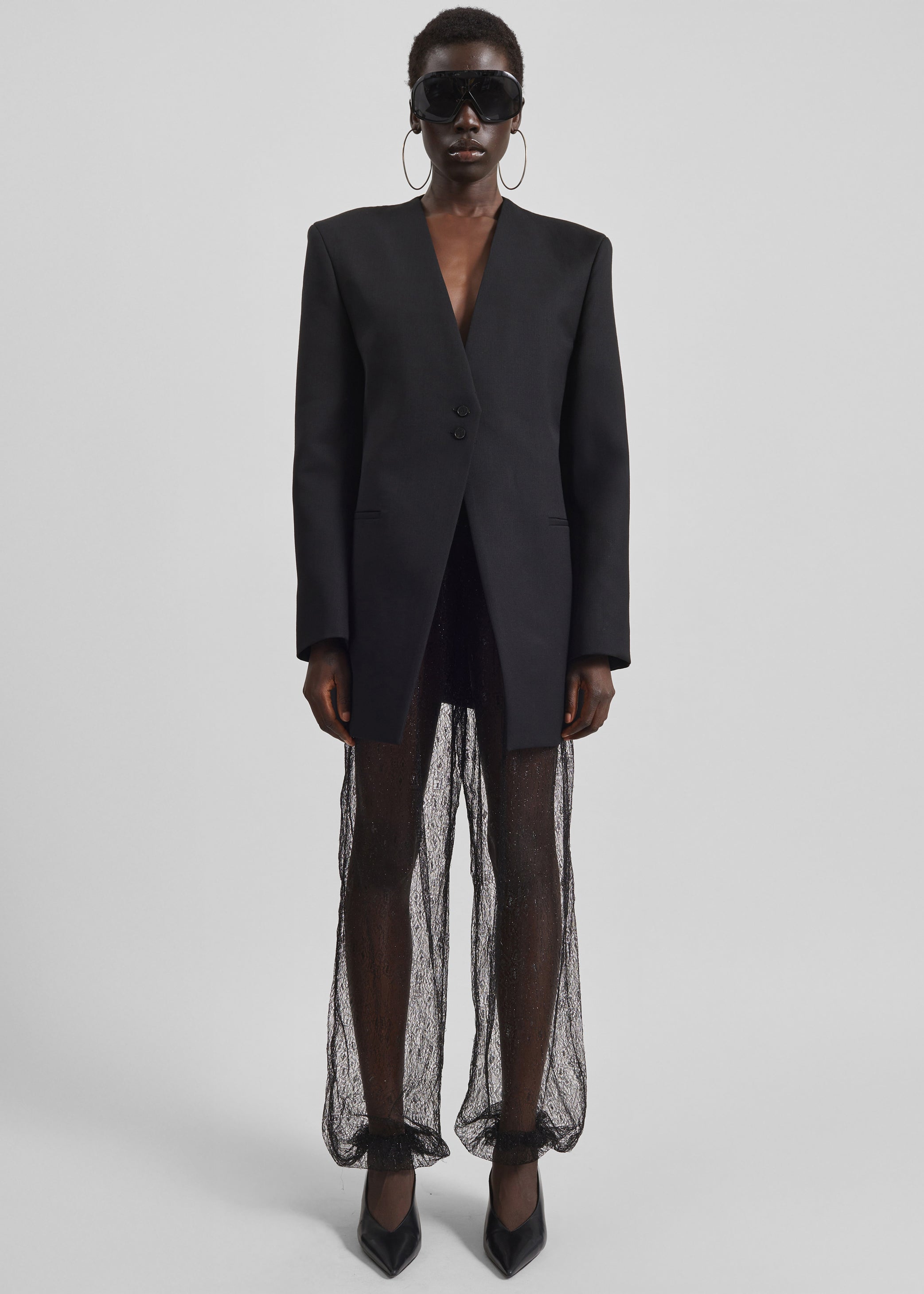 Shop the look image for Orissa Lace Balloon Pants - Black