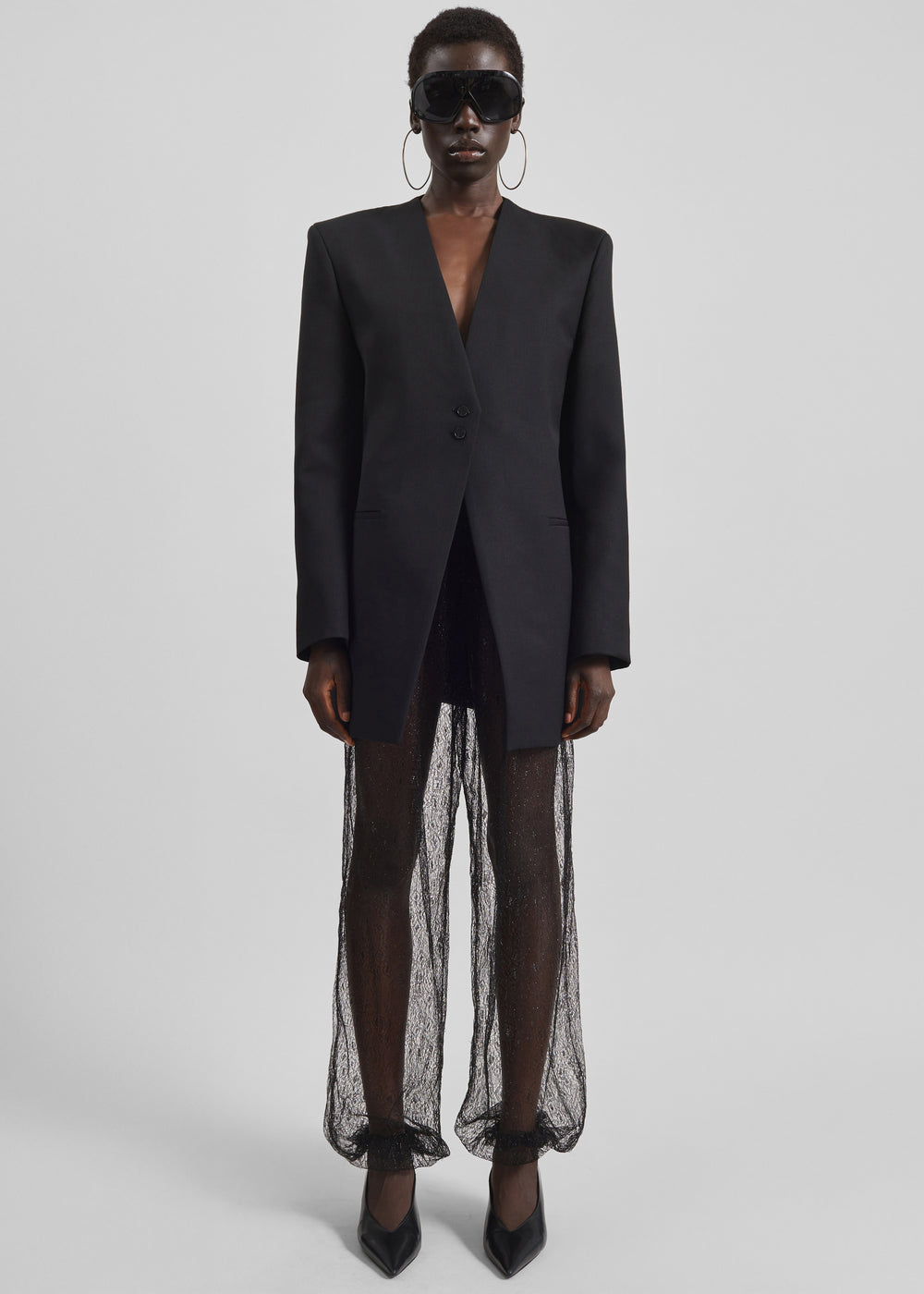 Orissa Lace Balloon Pants - Black