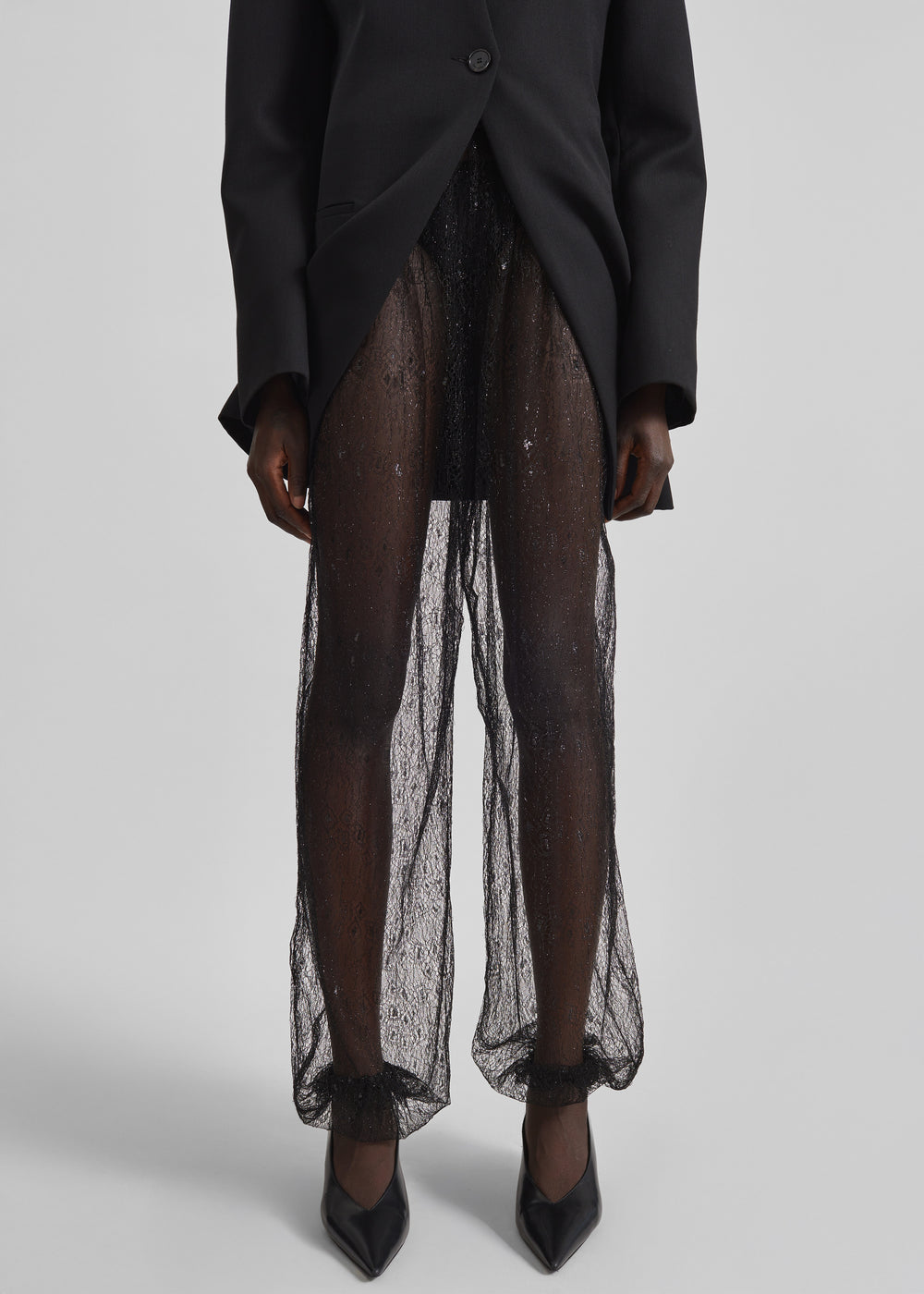 Orissa Lace Balloon Pants - Black - 1