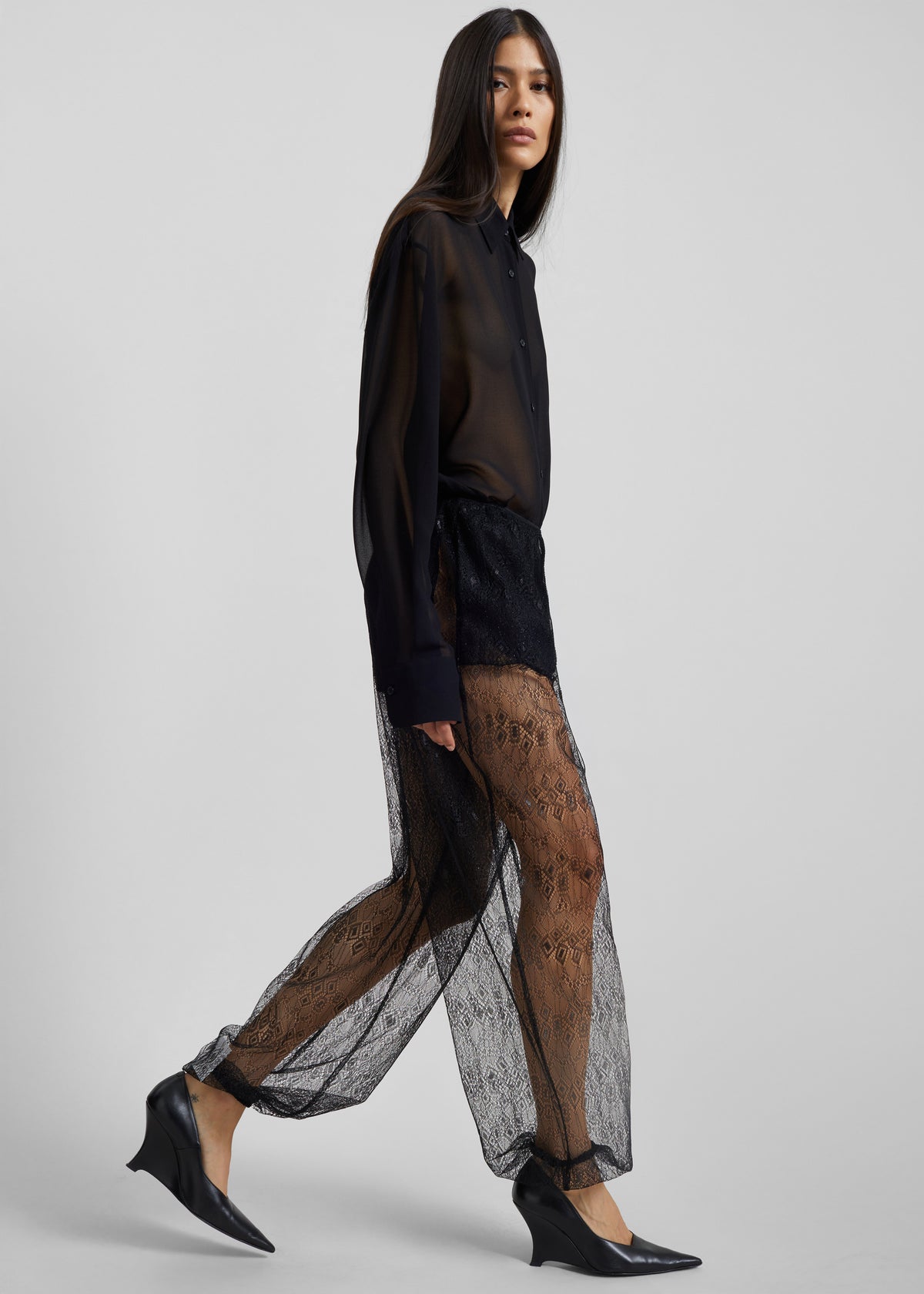 Orissa Lace Balloon Pants - Black - 8
