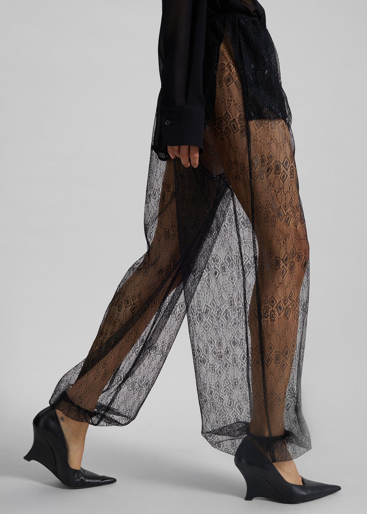 Orissa Lace Balloon Pants - Black - 3