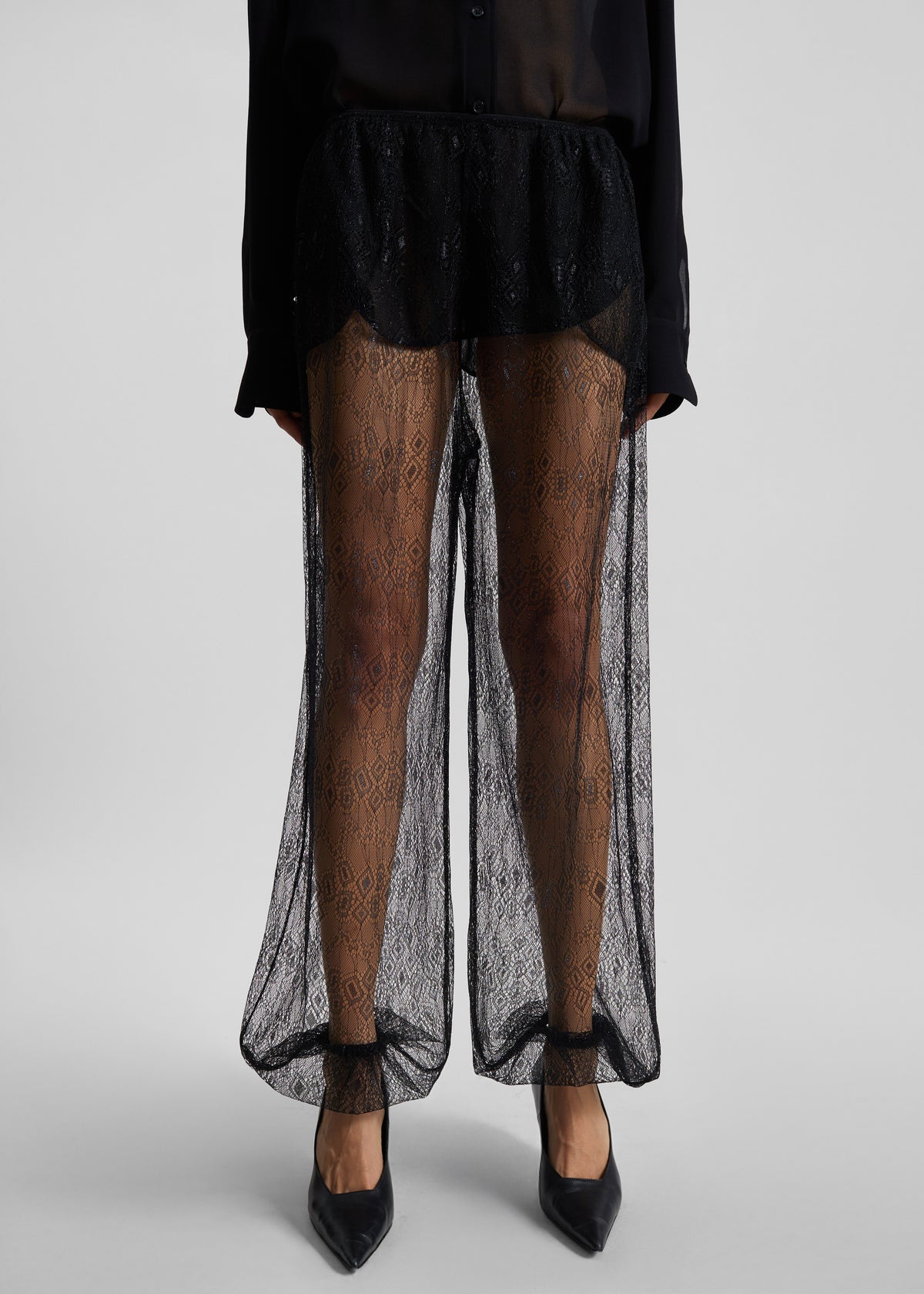 Orissa Lace Balloon Pants - Black - 10