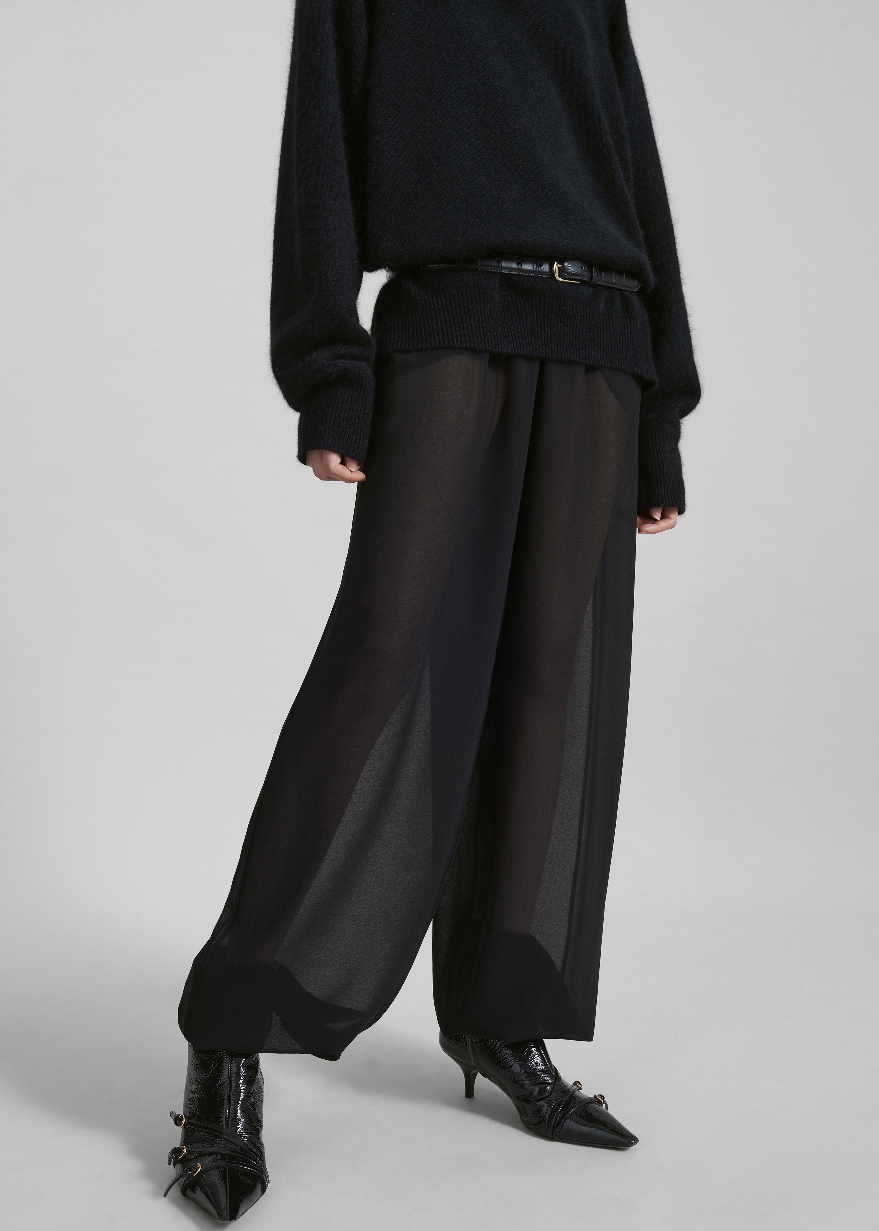 Orissa Sheer Balloon Pants - Black – The Frankie Shop