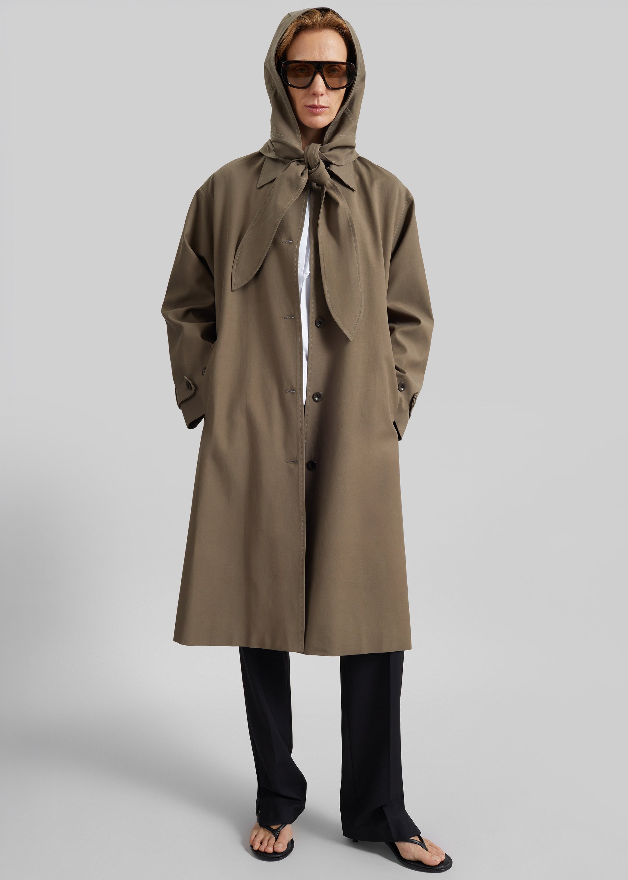 Shop the look image for Orly Detachable Hood Trench Coat - Brown