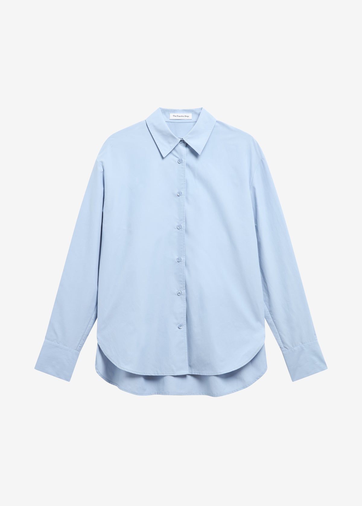 Ornella Side Button-Up Shirt - Light Blue - 8