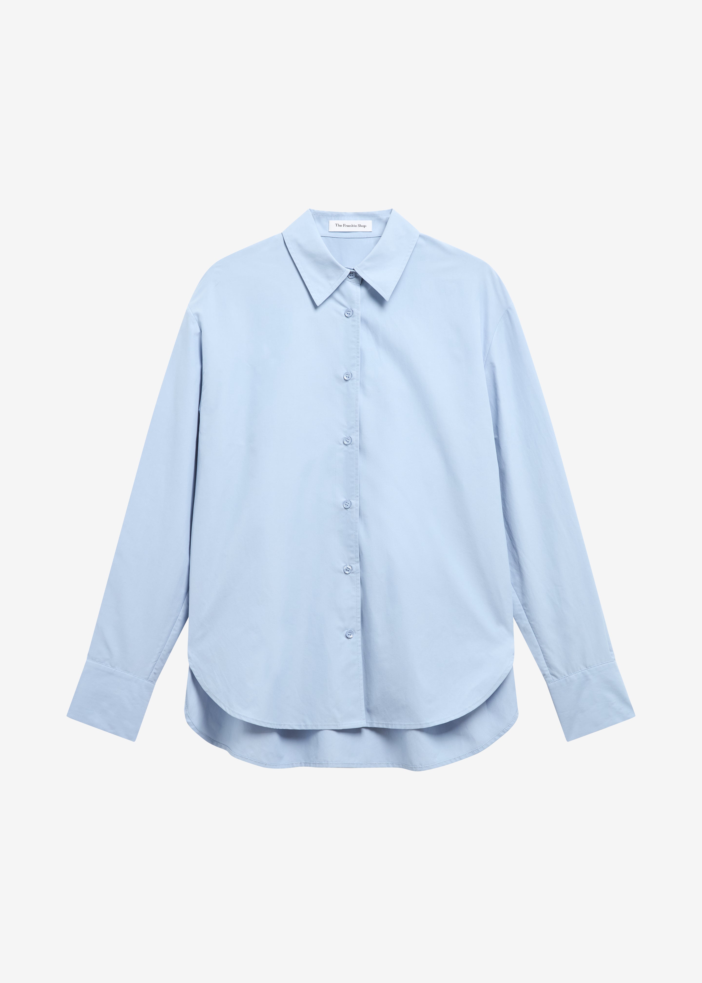 Ornella Side Button-Up Shirt - Light Blue - 8