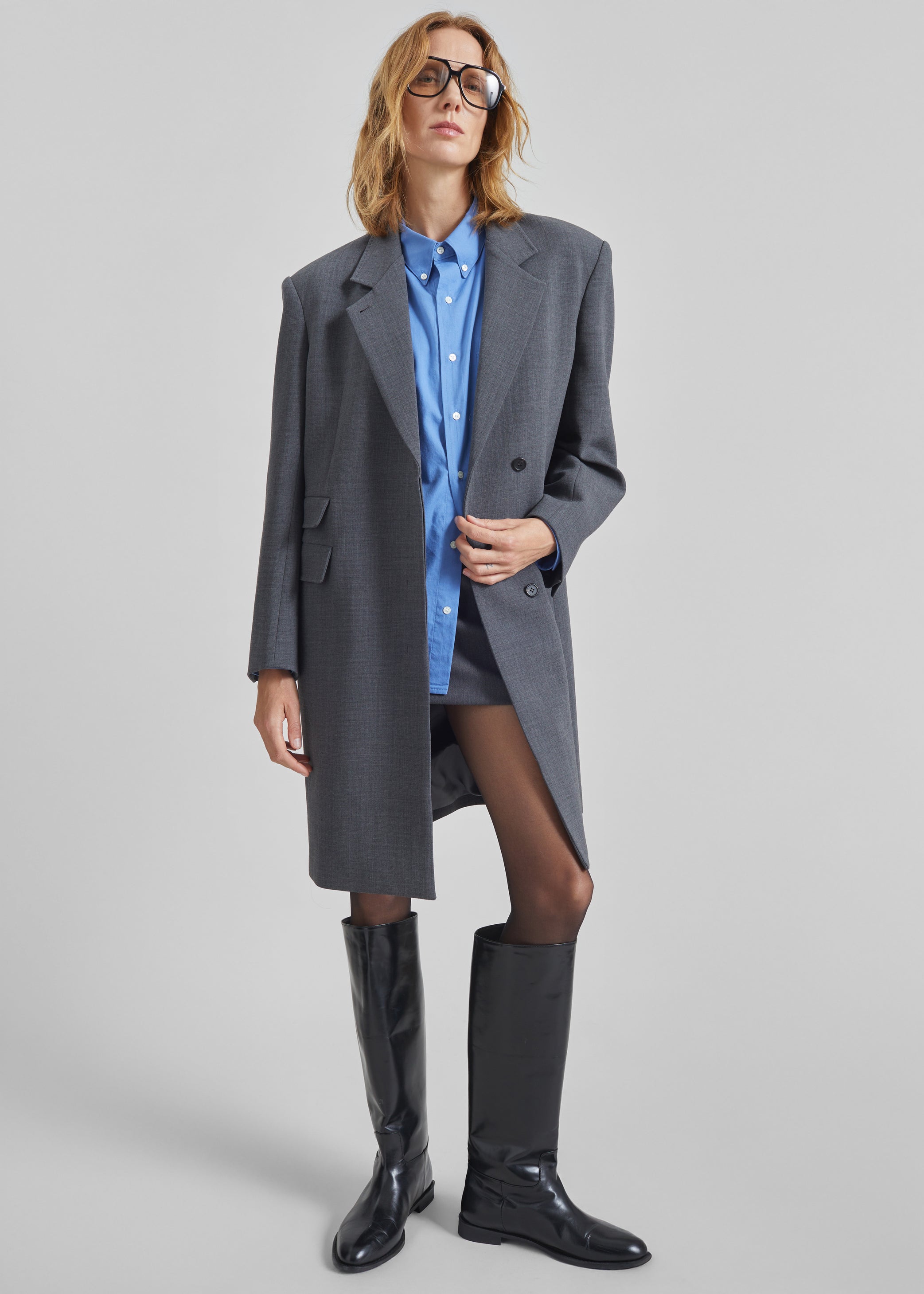 Shop the look image for Orsta Wool Coat - Grey
