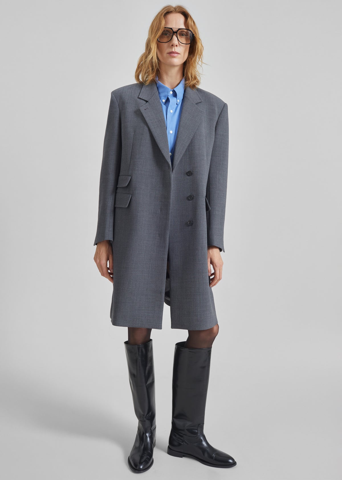 Orsta Wool Coat - Grey - 5