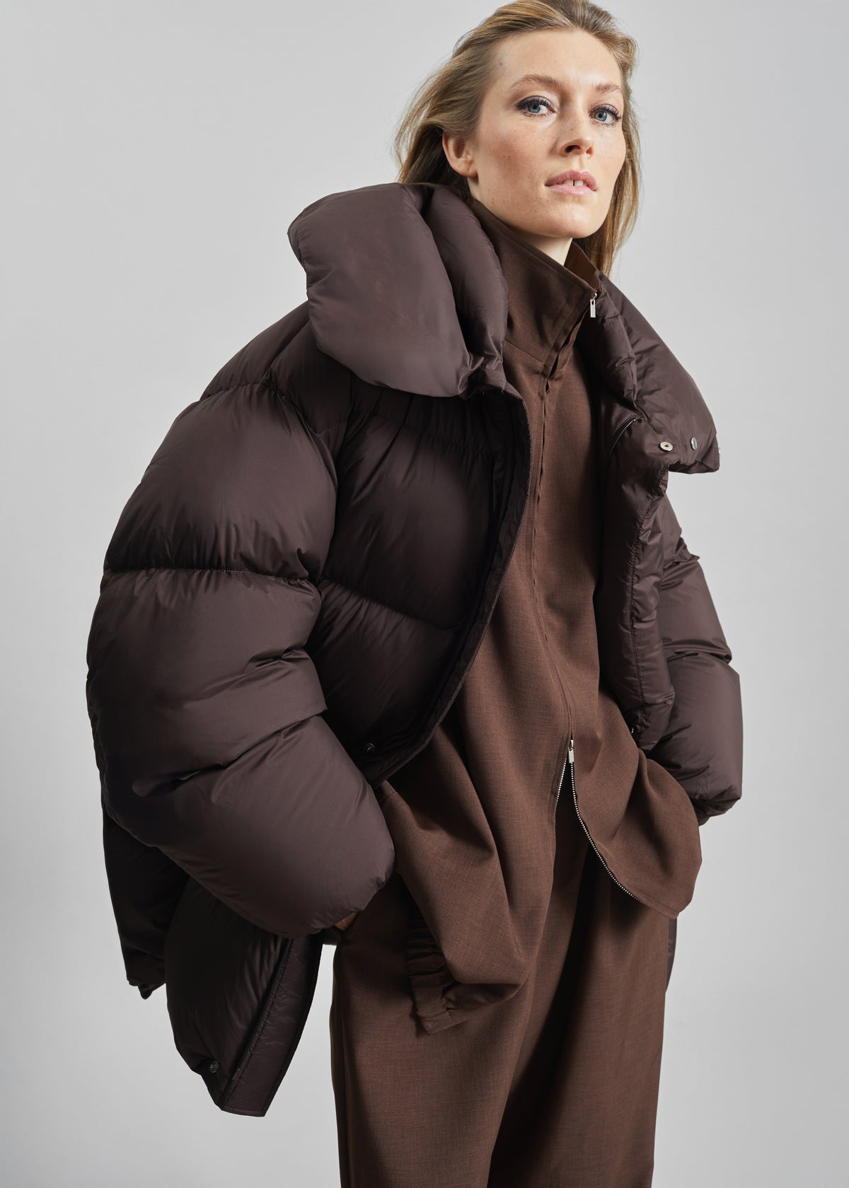 Ortler Puffer Jacket - Brown - 4