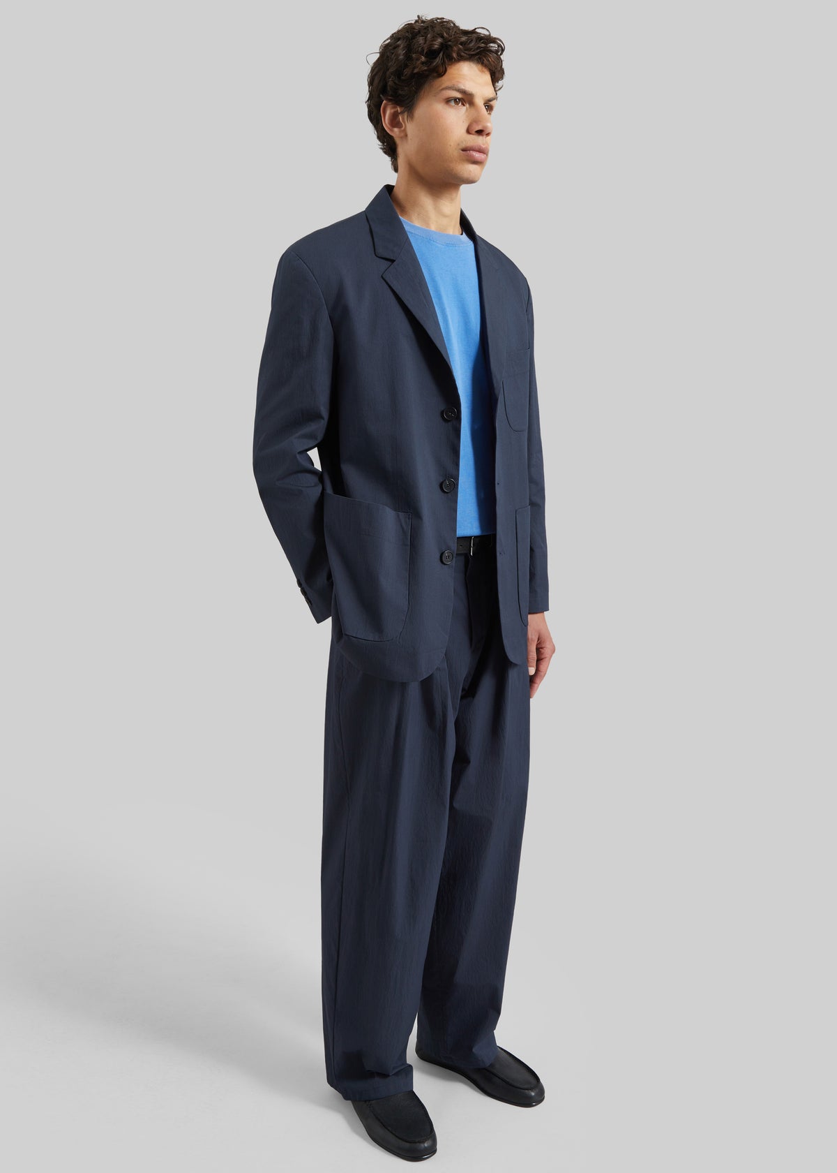 Osaka Single Breasted Blazer - Navy - 2
