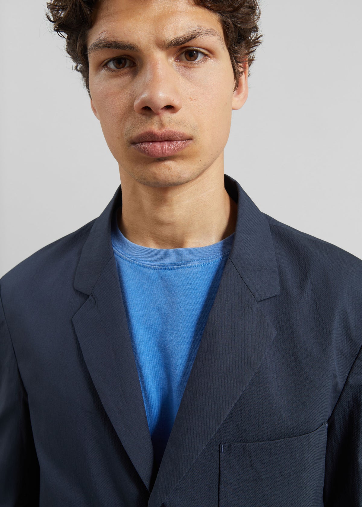 Osaka Single Breasted Blazer - Navy - 3