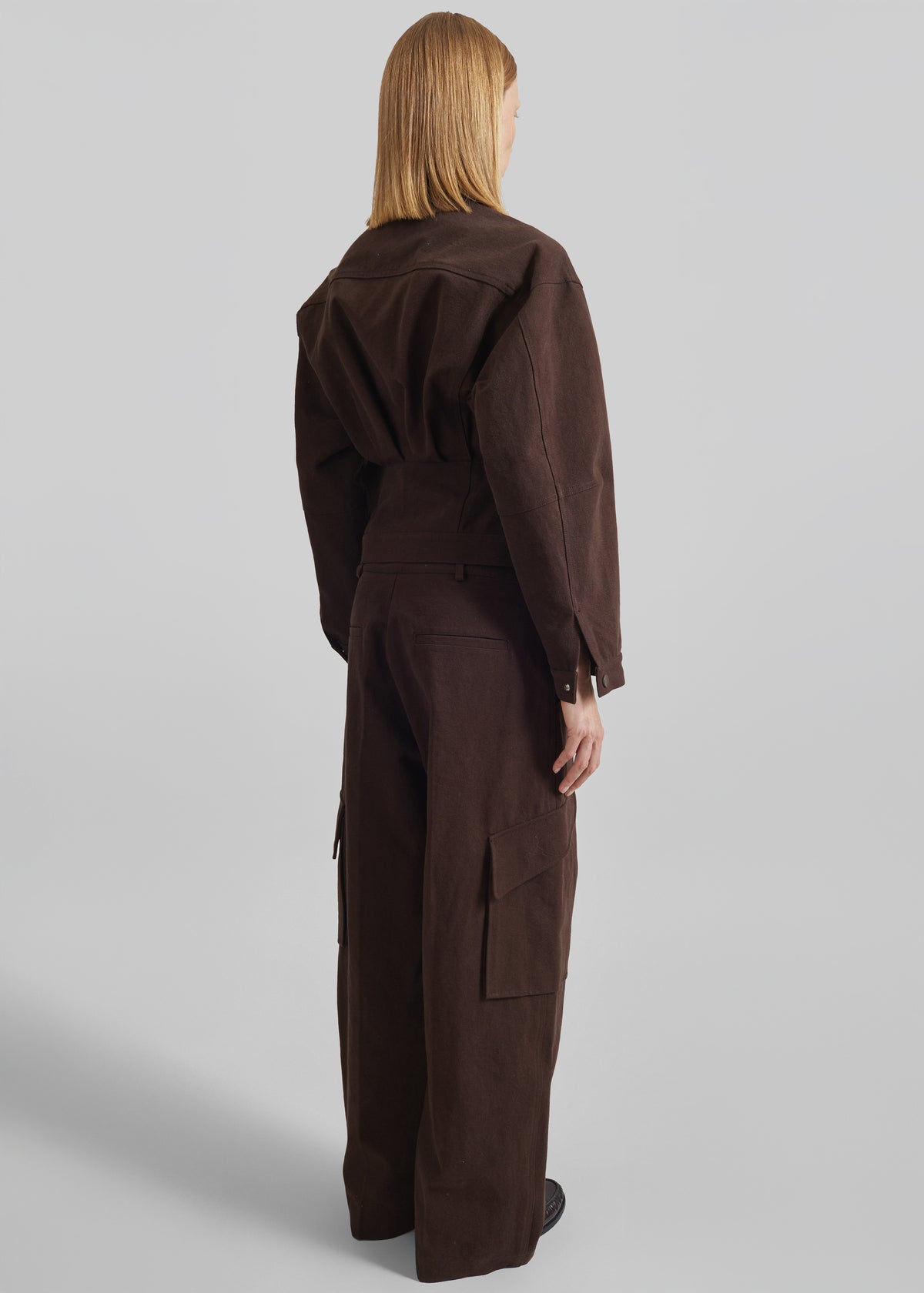 Oslo Cotton Cargo Pants - Brown - 5