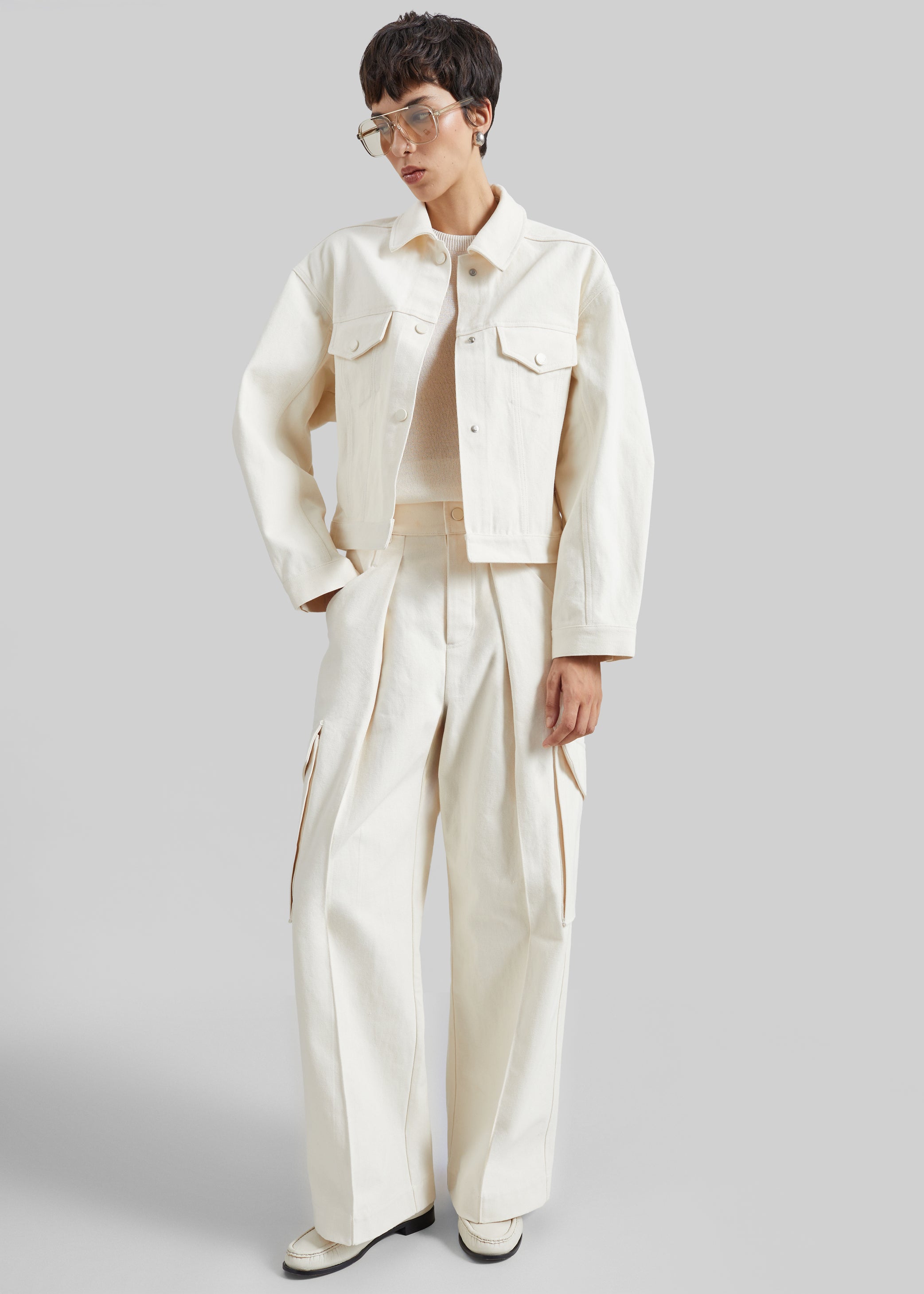 Shop the look image for Oslo Cotton Cinched Jacket - Beige