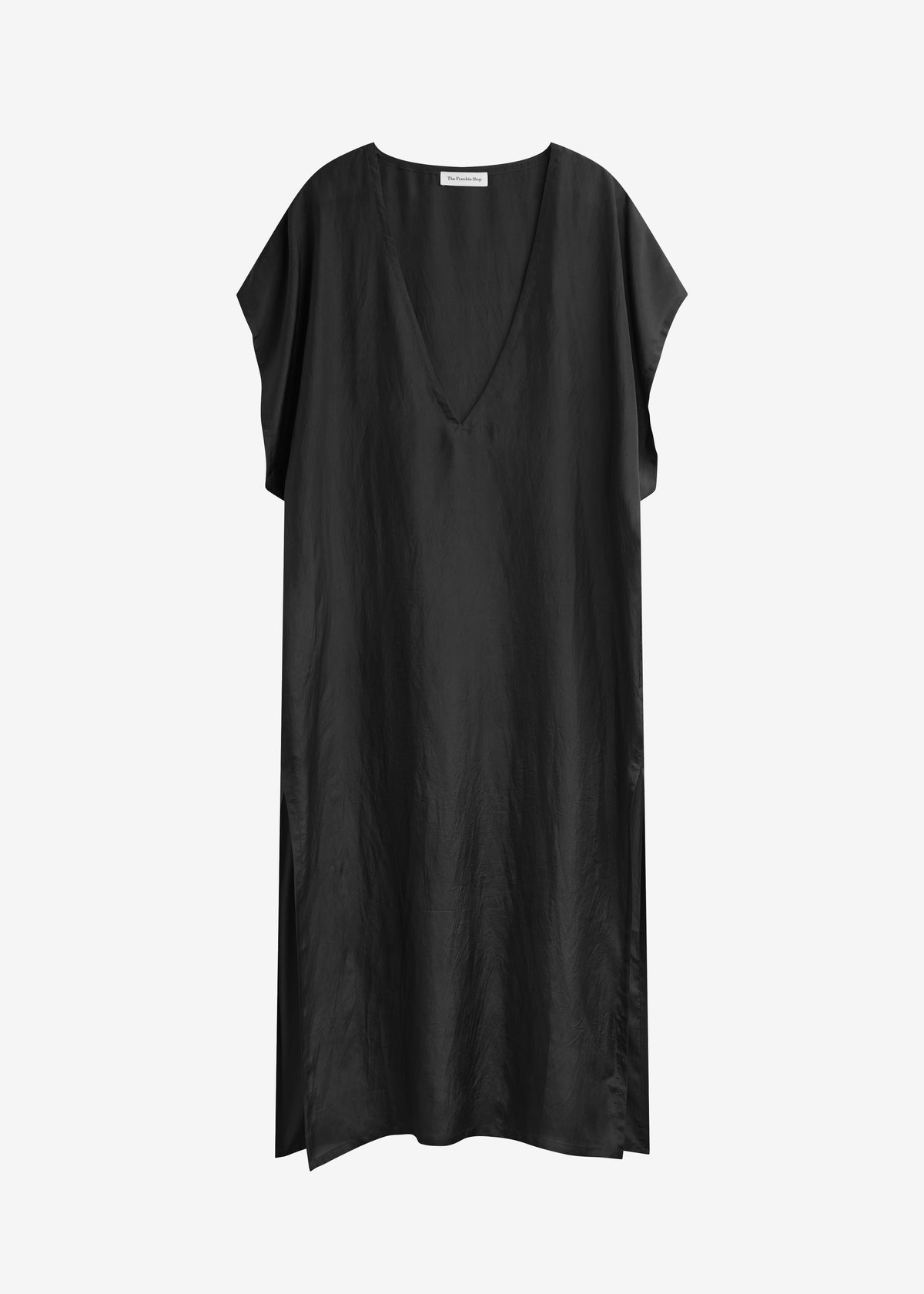 Ostuni Sheer Fluid Kaftan Dress - Black - 7