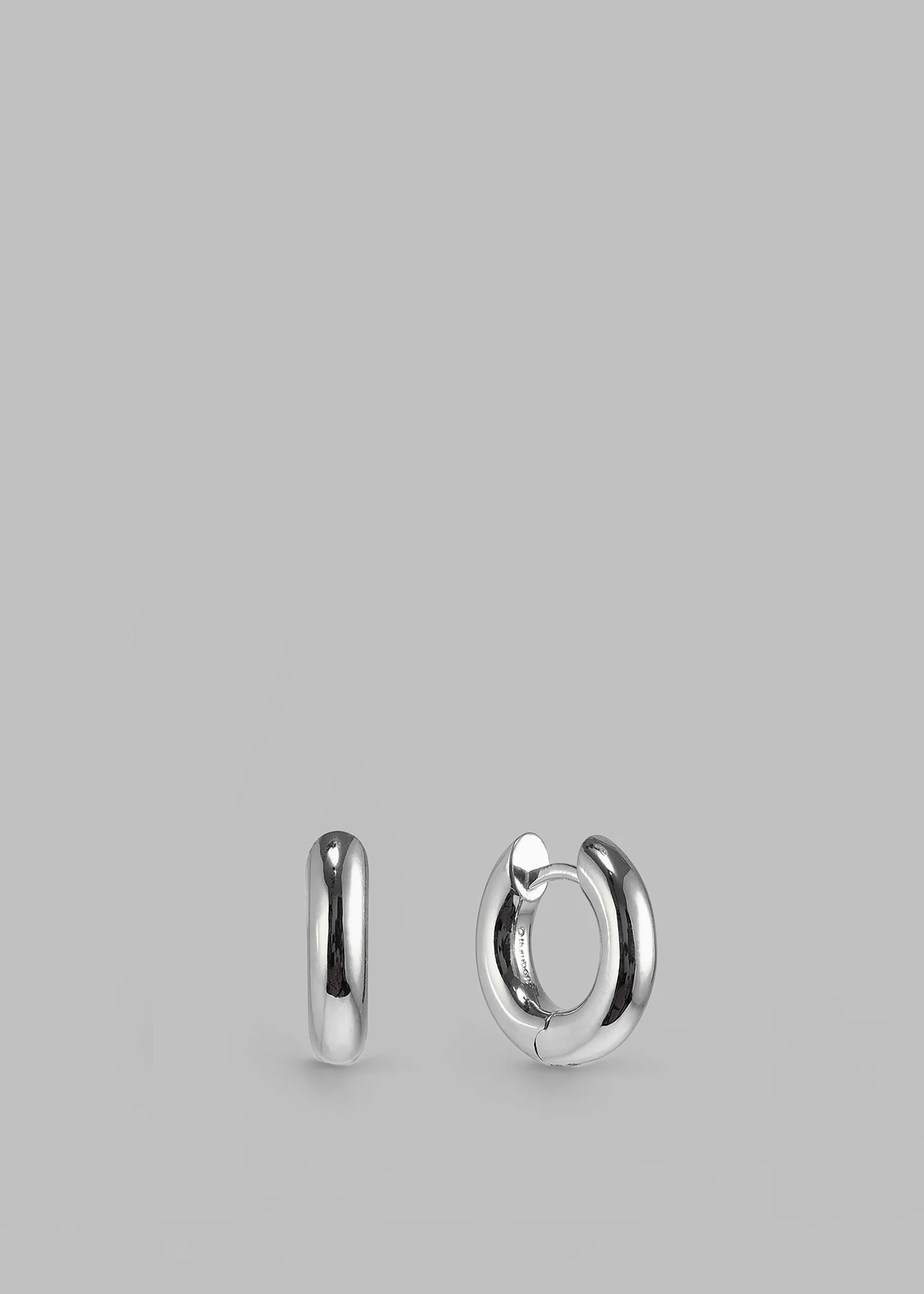 Otiumberg Small Chunky Hoops - Sterling Silver - 1