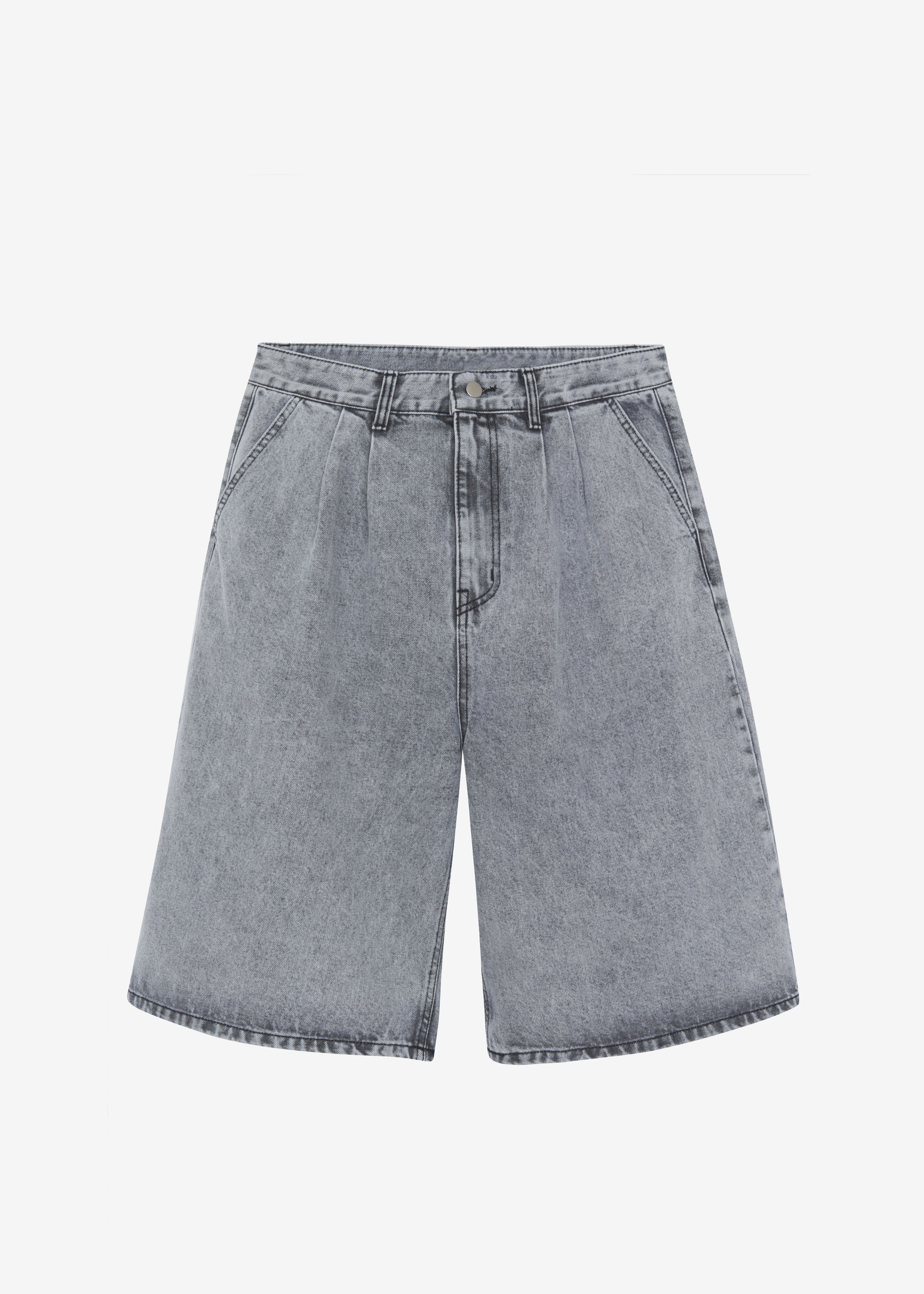 Otto Denim Bermuda Shorts - Grey - 9