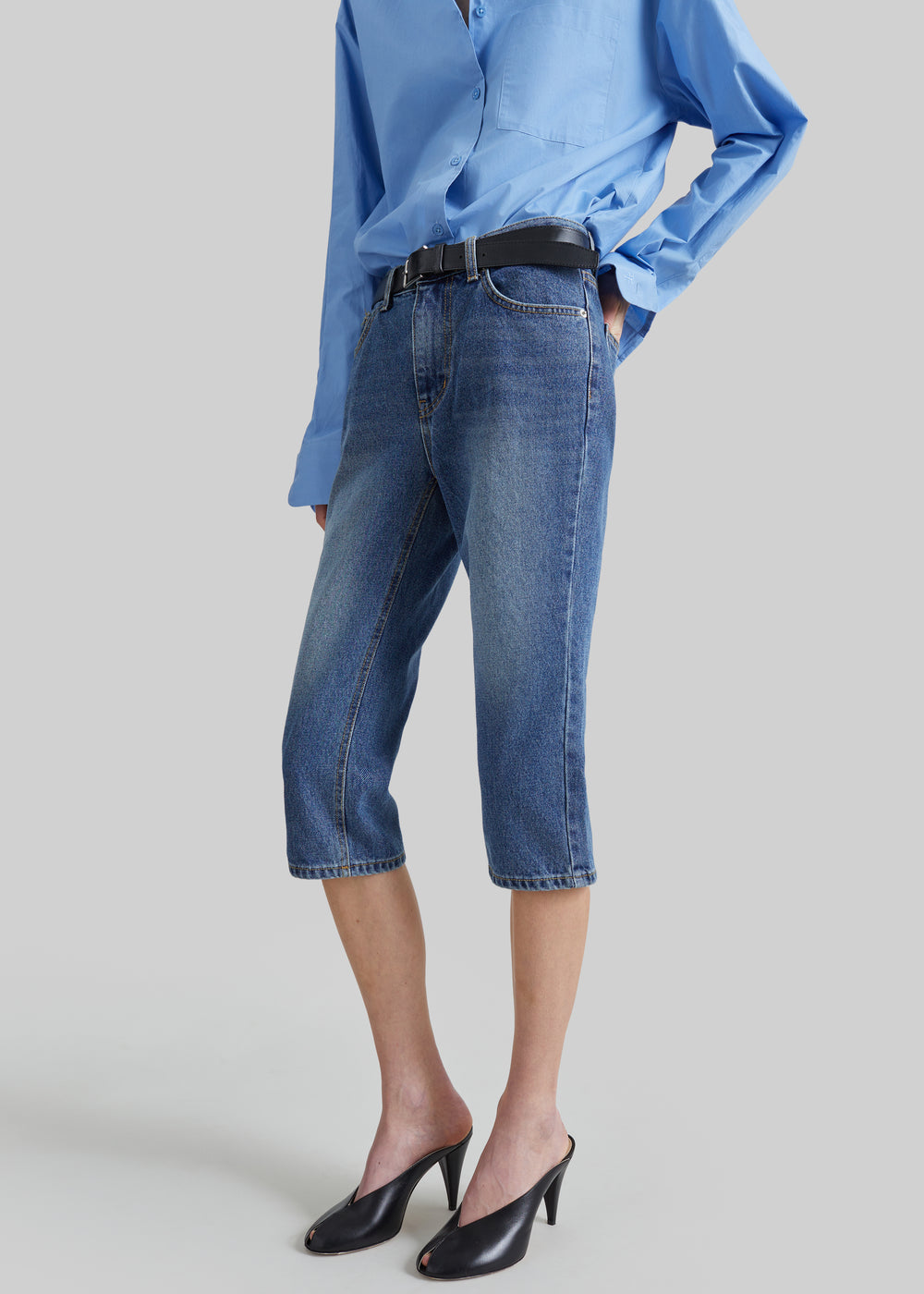 Oze Capri Jeans - Medium Wash - 1