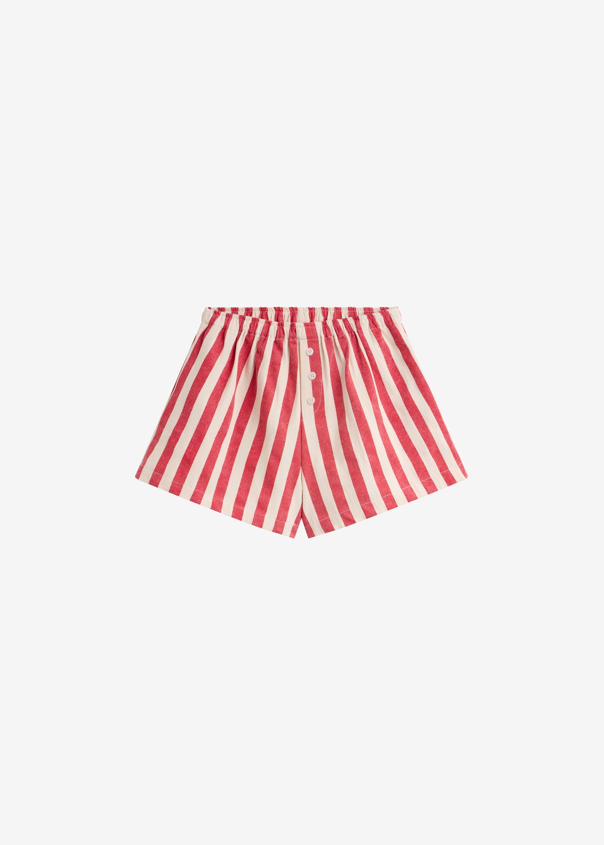 Mireval Cotton Boxer Shorts - Red/White Stripe - 9
