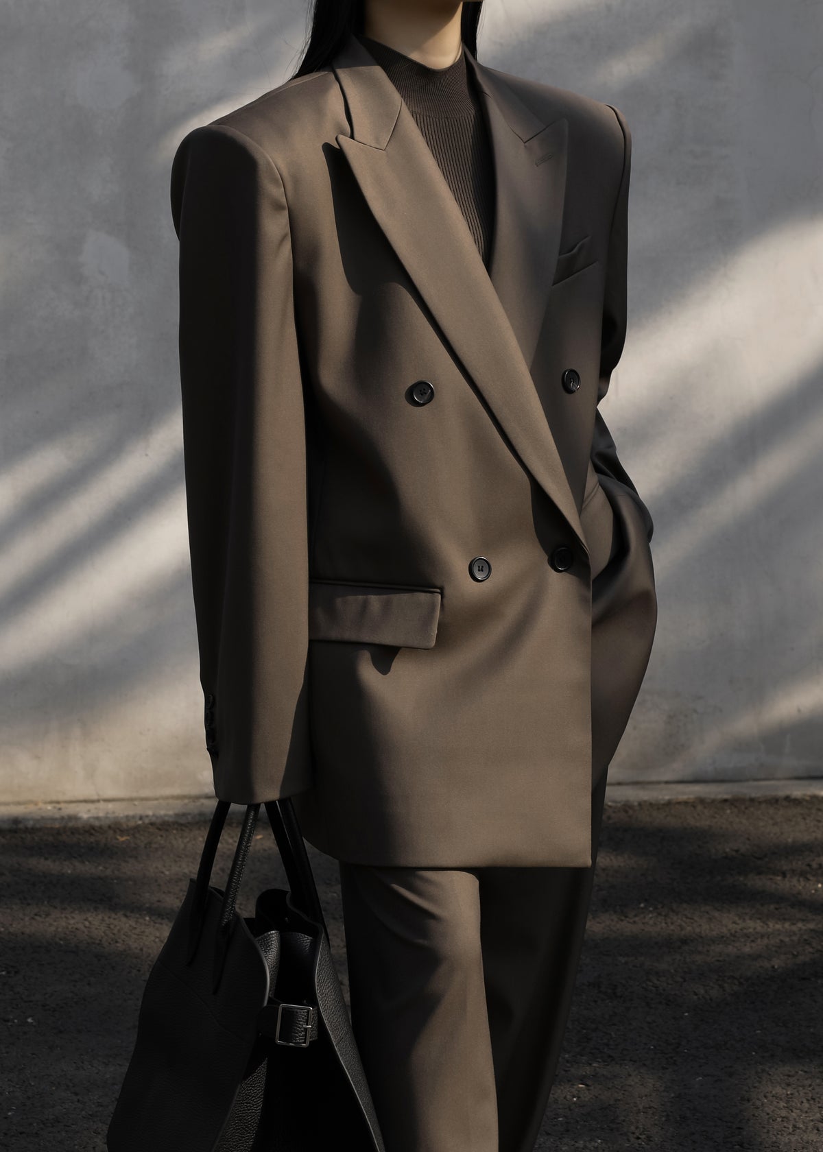 Pallen Double Breasted Blazer - Brown - 11