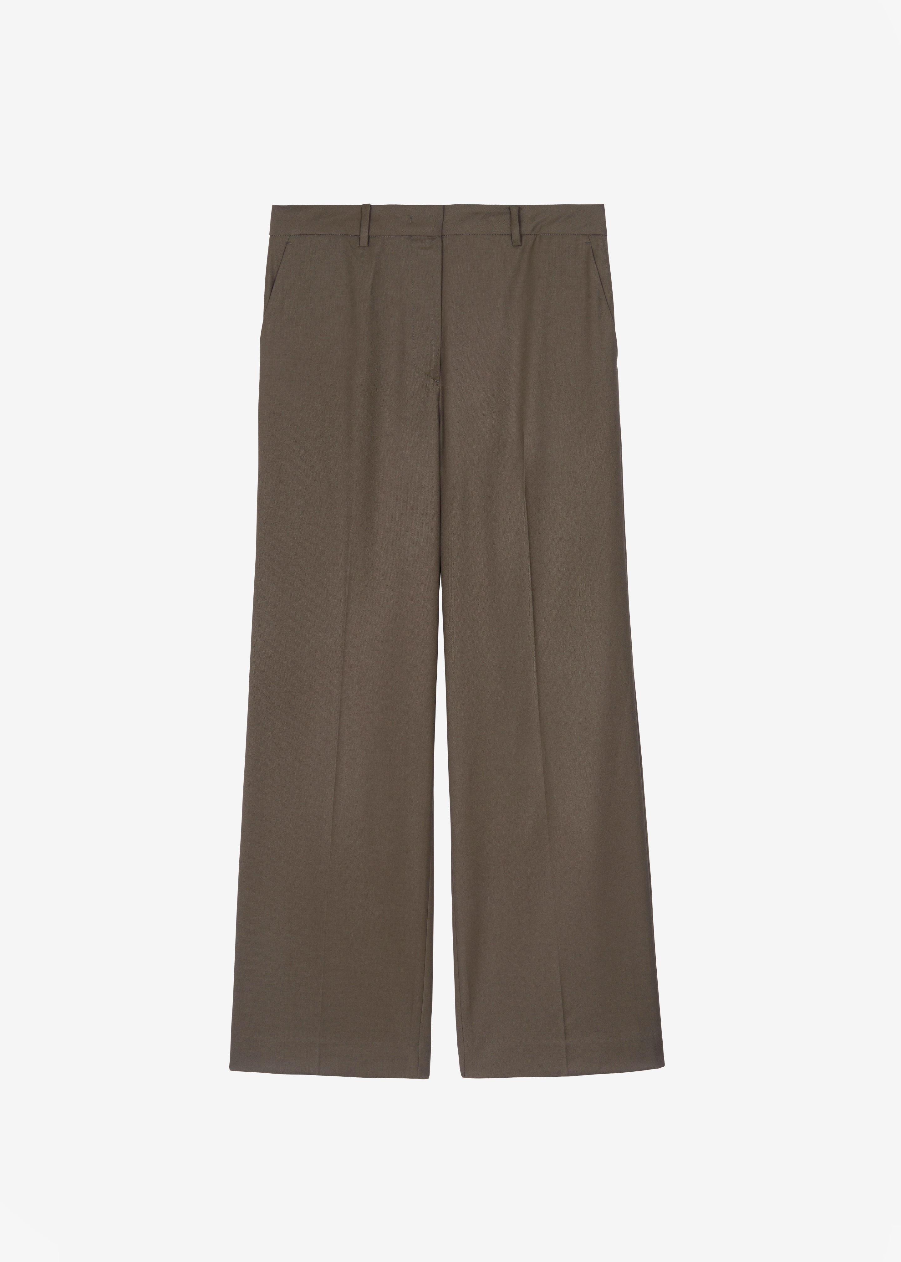 Pallen Wide Trousers - Brown - 11