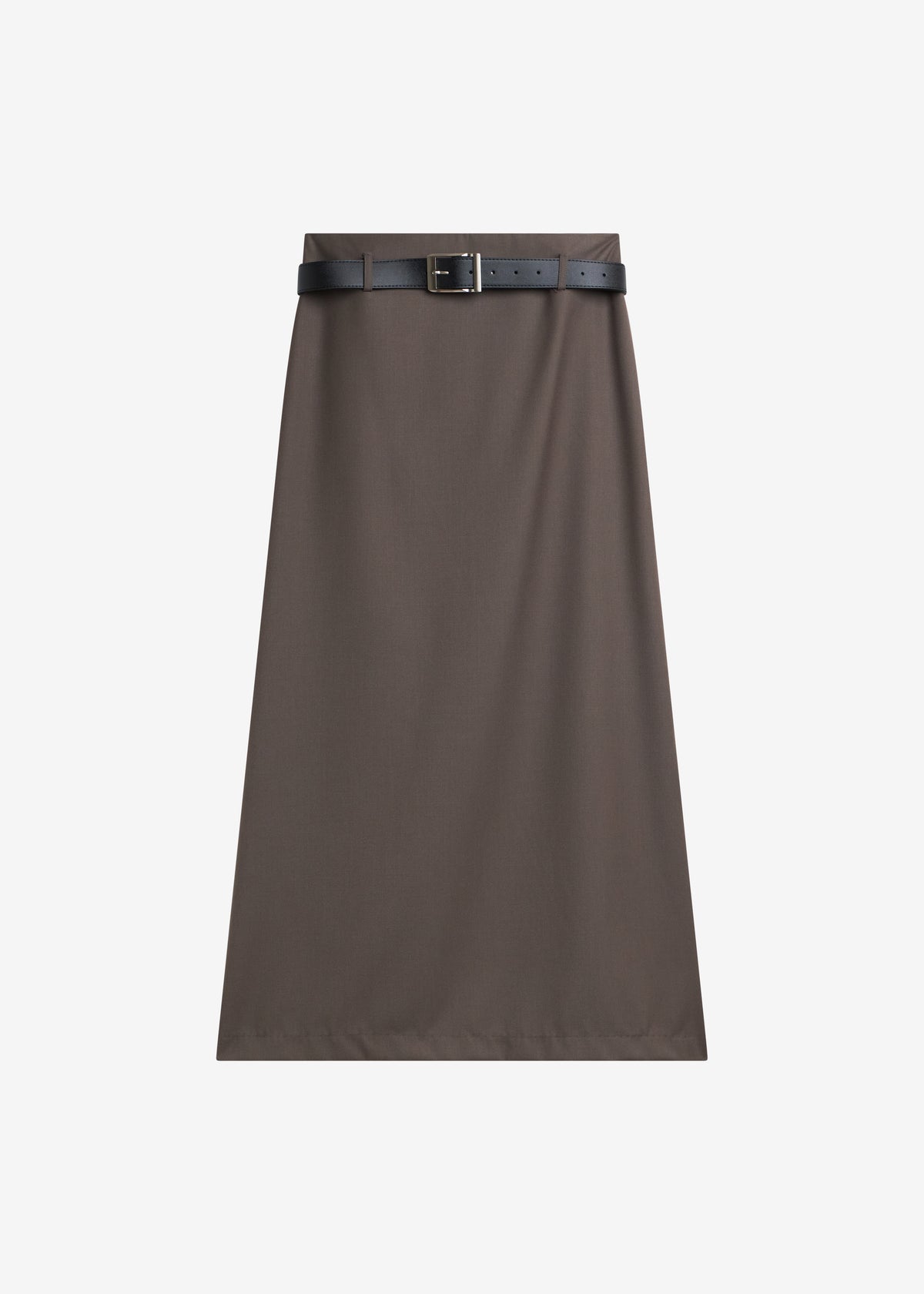 Palmela Belted Pencil Skirt - Dark Taupe - 6