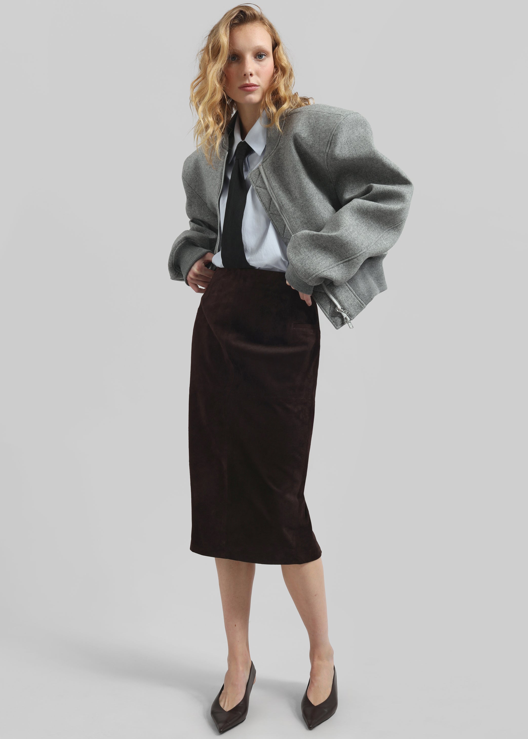 Shop the look image for Patti Neck Tie Shirt - Sky Blue