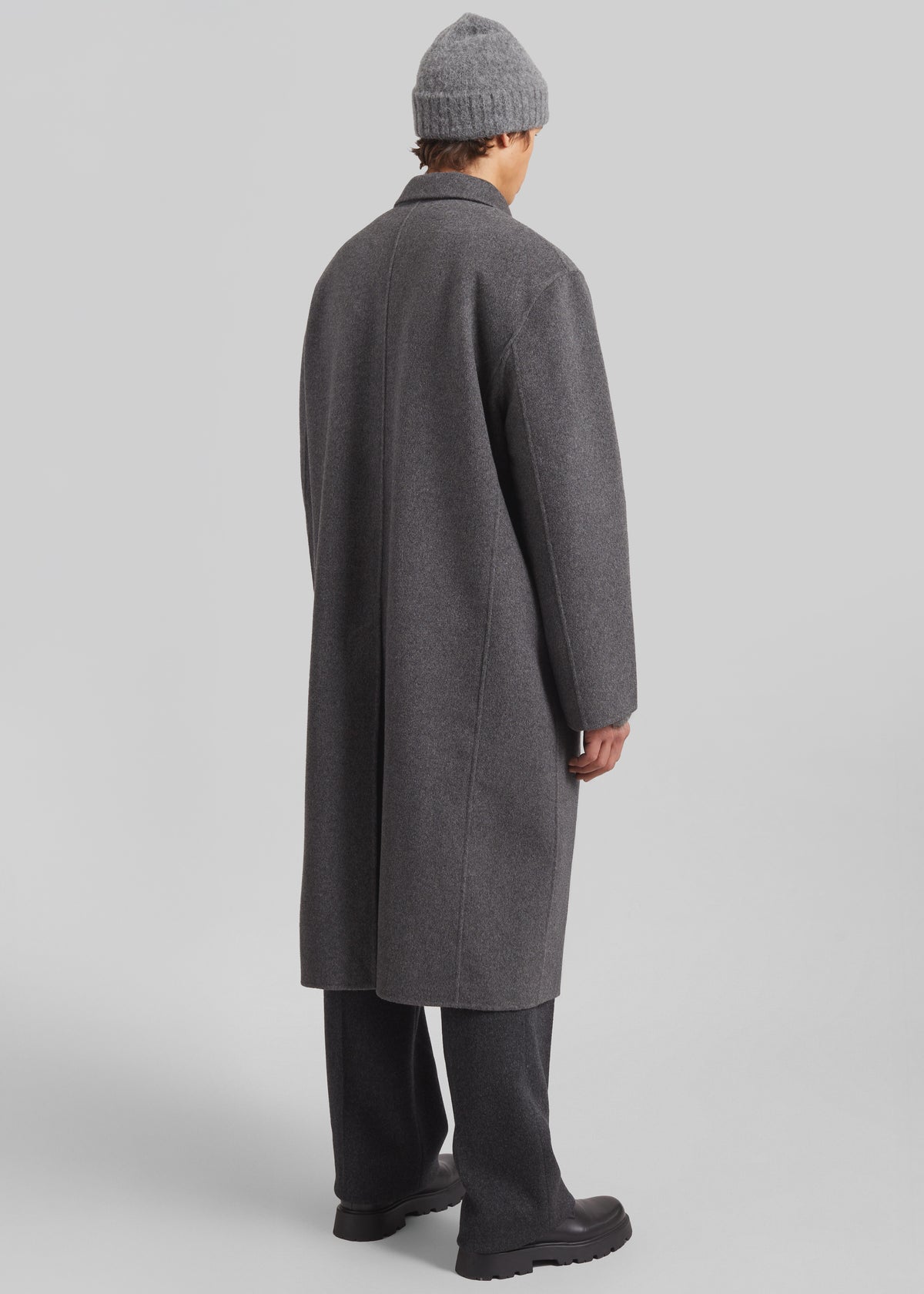 Paxton Wool Coat - Grey Melange