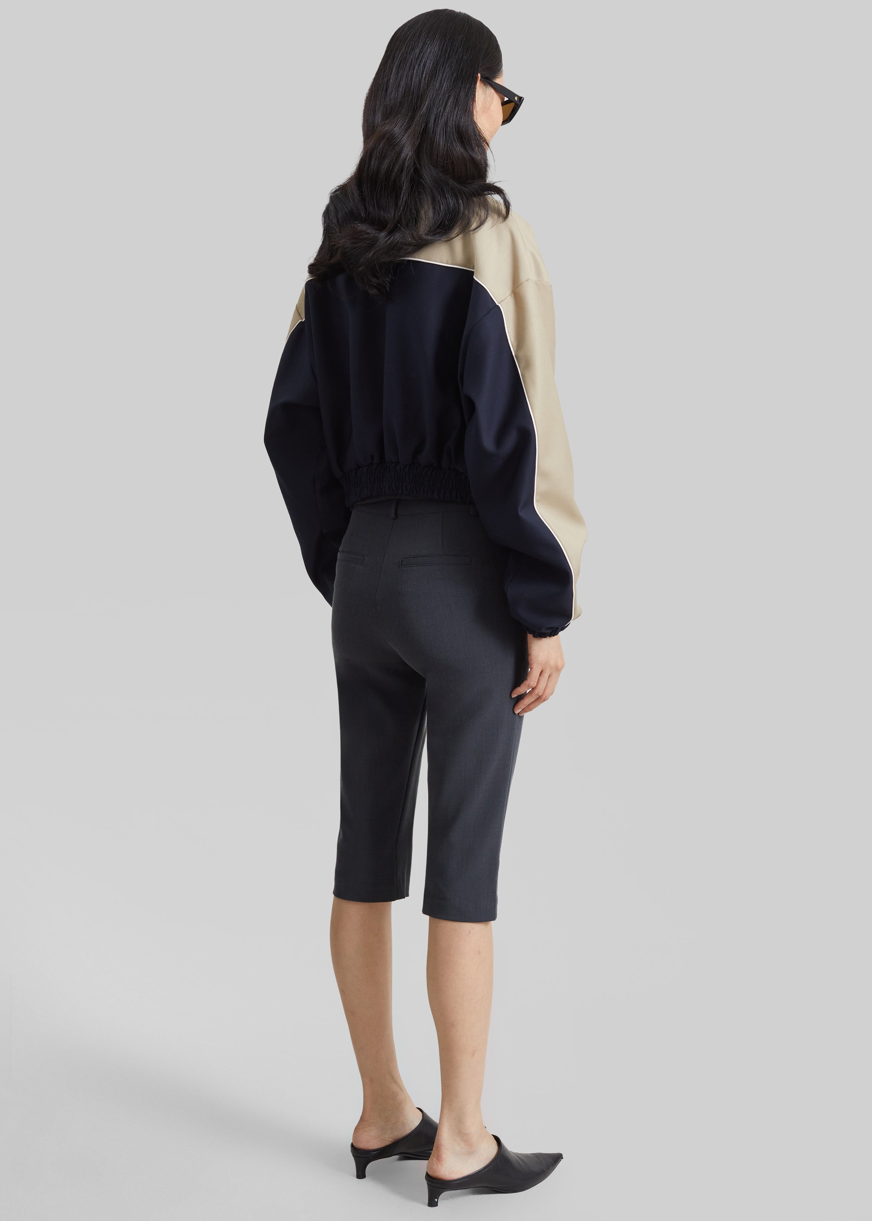 Penally Cropped Jacket - Navy - 11