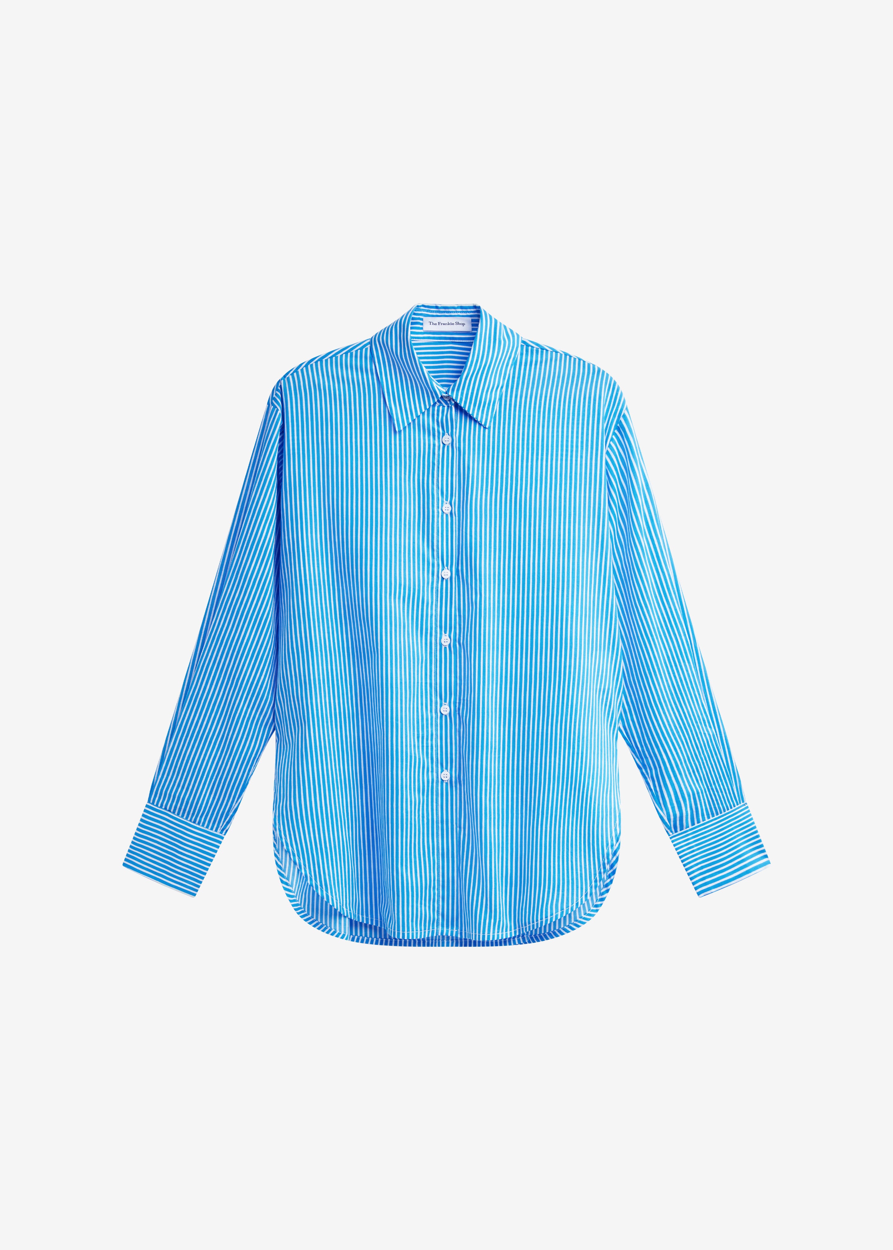 Peri Cotton Shirt - Blue/White Stripe - 7