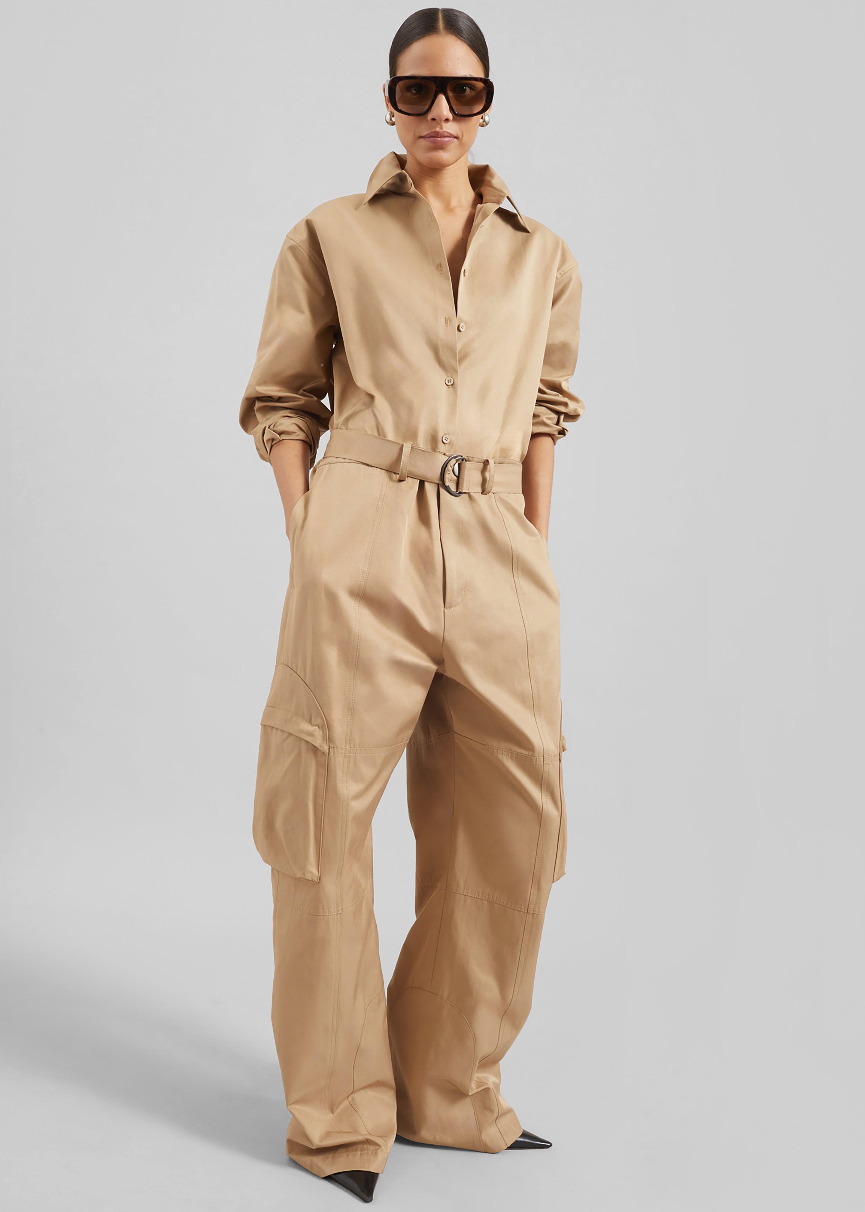 Peri Cotton Shirt - Camel - 5