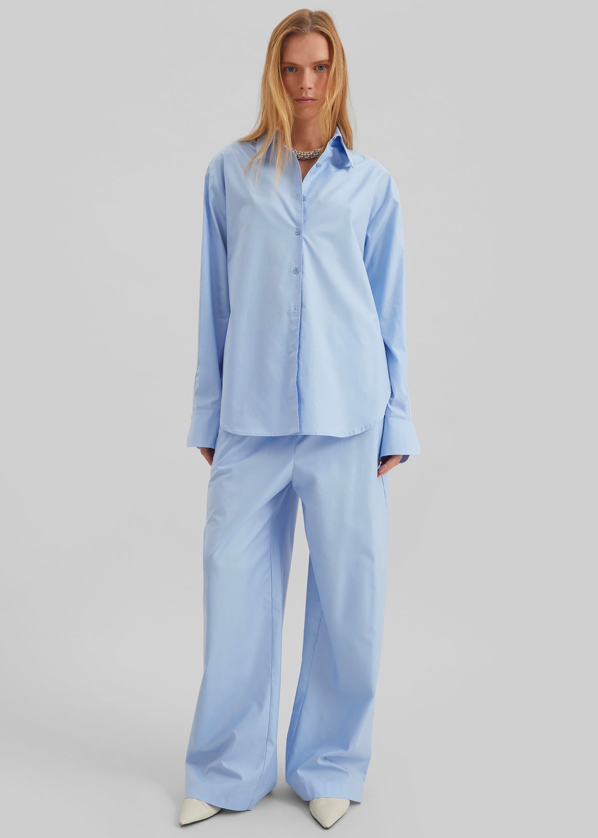 Peri Cotton Shirt - Light Blue - 5