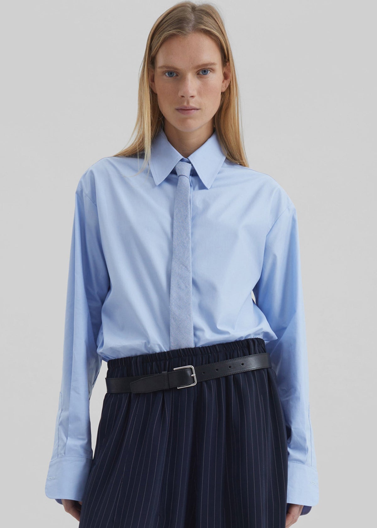 Peri Cotton Shirt - Light Blue - 1