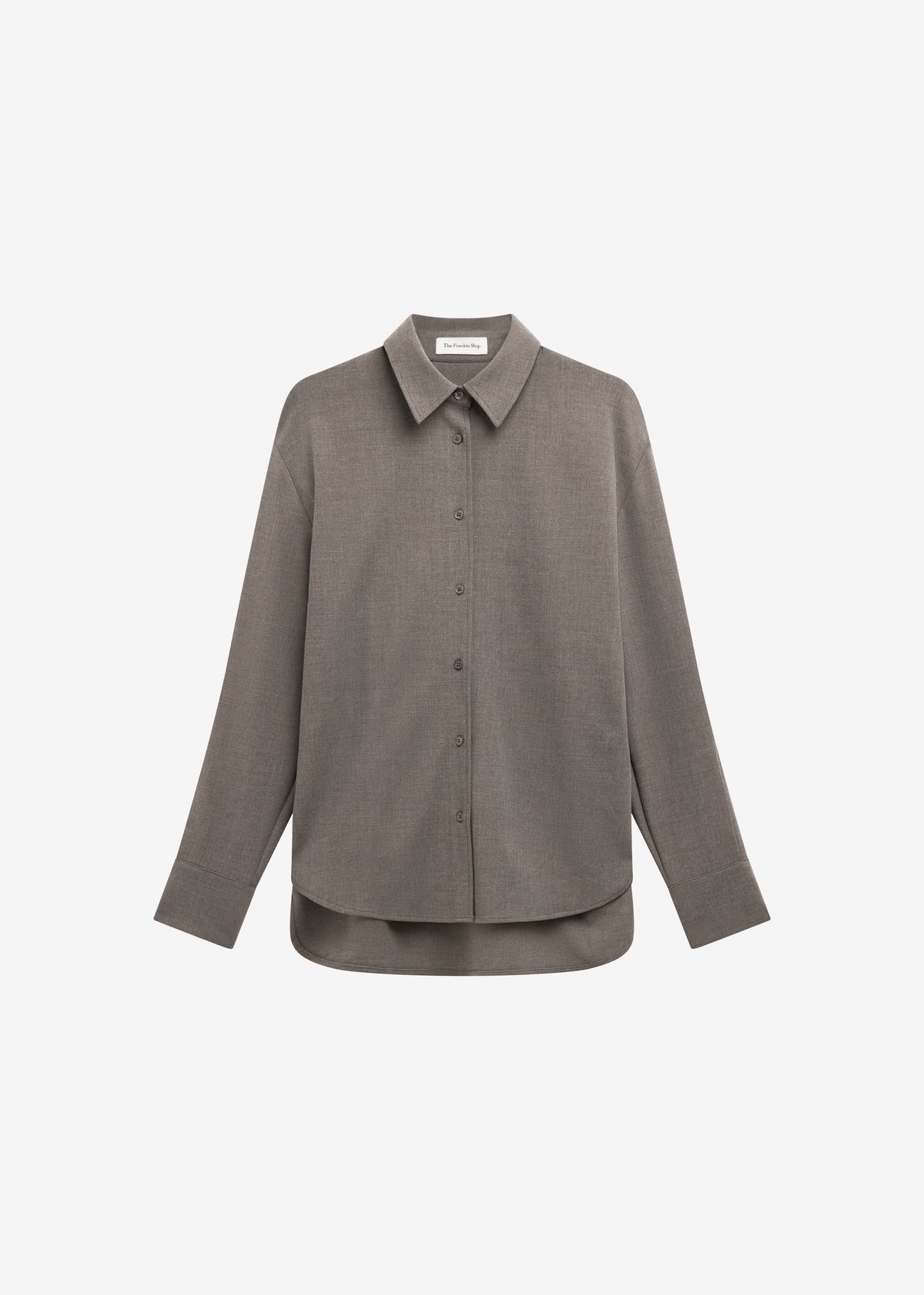 Peri Double Weave Shirt - Taupe Melange - 7