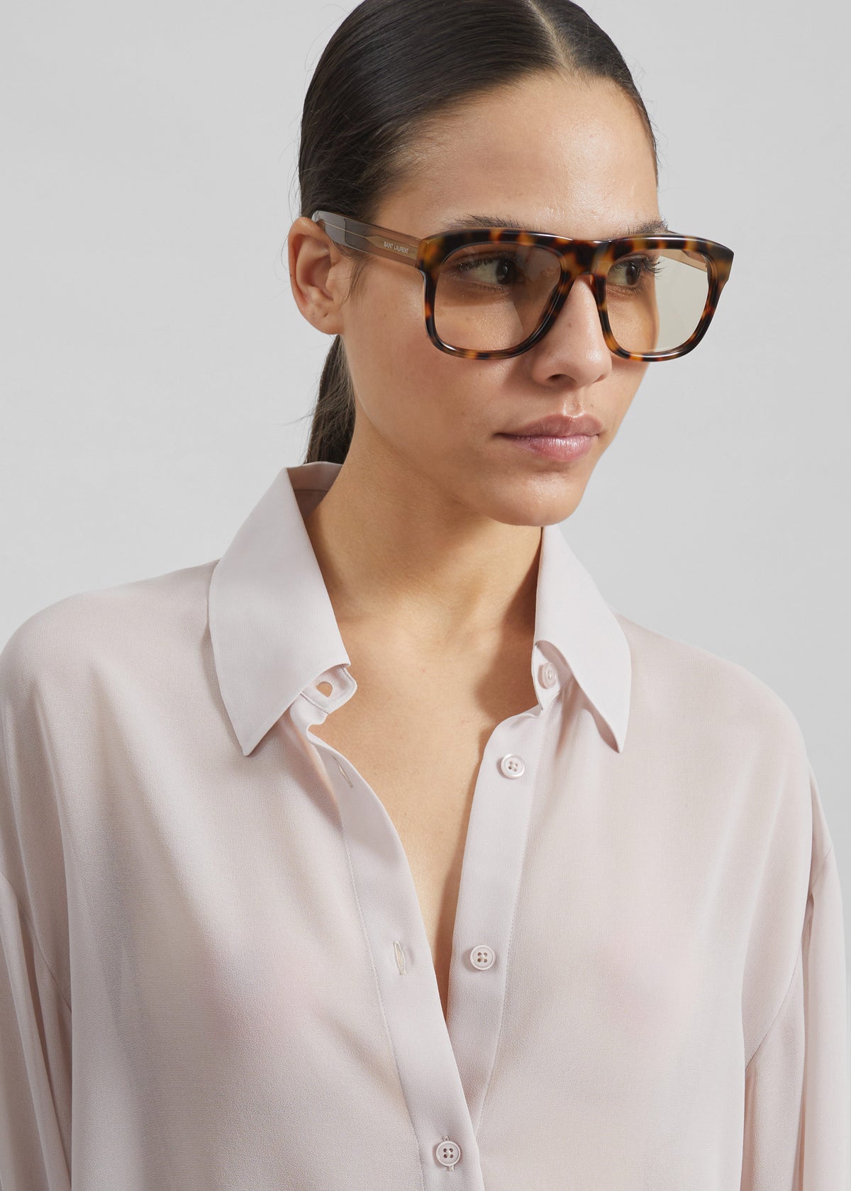 Peri Georgette Shirt  - Faded Pink - 3