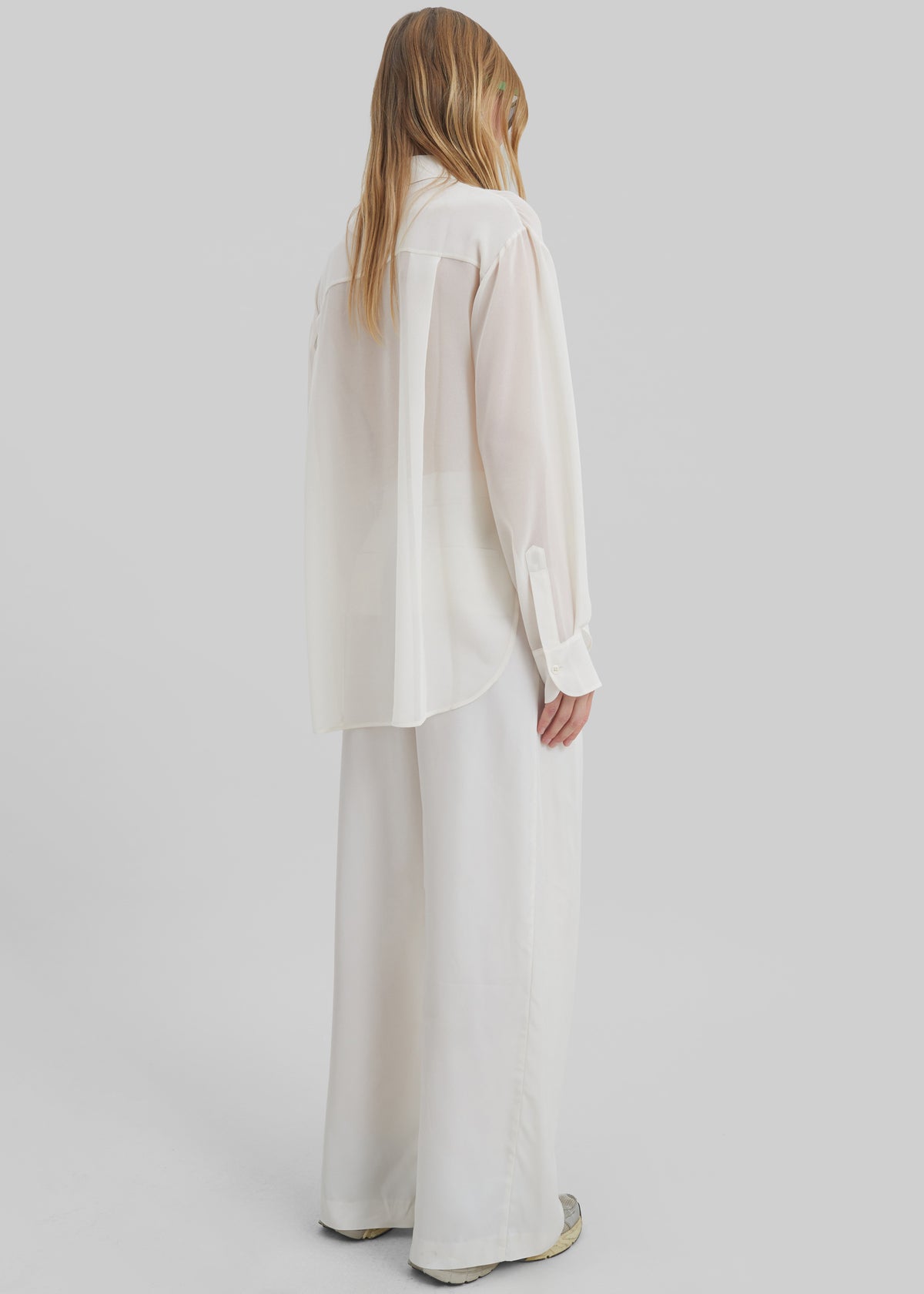 Peri Georgette Shirt - Ivory - 7