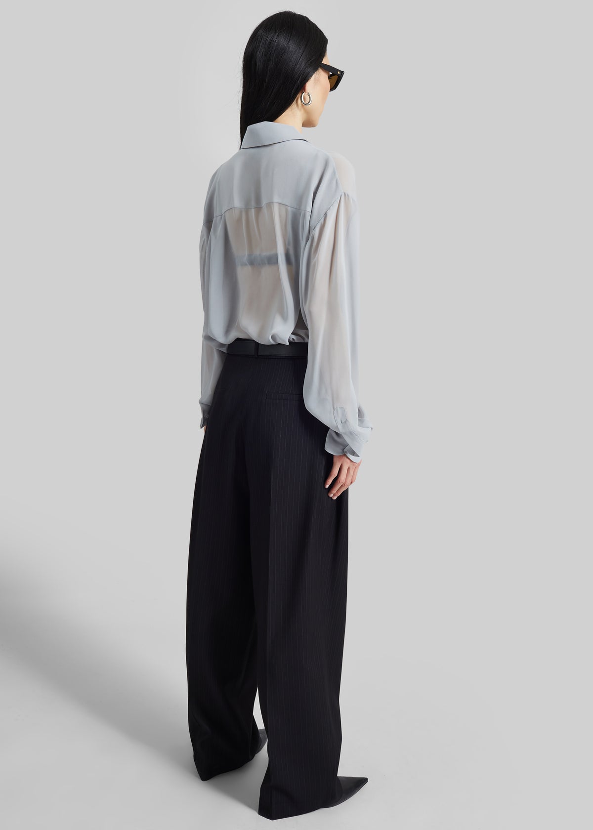 Peri Georgette Shirt - Slate Grey - 7